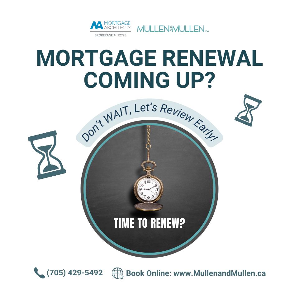 🏡 Mortgage Renewal Coming Up? Don’t Wait Until the Last Minute.
We see this all the time — people avoid the renewal letter or wait until the last minute because life feels overwhelming.
Life changes. Things happen. Sometimes the mortgage you signed years ago no longer fits the life you’re living today.
Maybe it’s:
💰 Tight cashflow
📉 Higher debt
👶 Maternity leave or a new baby
💼 Job loss or career changes
🏠 Rising expenses everywhere
Please know you are not alone. ❤️
The earlier we talk, the more options we may have to help — whether that’s lowering payments, consolidating debt, or simply creating some breathing room again.
Mortgage renewals are more than paperwork. Sometimes they’re a chance for a fresh start.
No judgment. No pressure. Just a conversation about how we can help make things feel manageable again. 🤝
📩 Call or Book Online:
💻 www.MullenandMullen.ca
📞 (705) 429-5492
MORTGAGE ARCHITECTS, BROKERAGE #12728
#MortgageRenewal #MortgageOptions #EarlyMortgageRenewal #LifesMoments #MullenandMullen #WasagaBeach #Clearview #MortgageArchitects