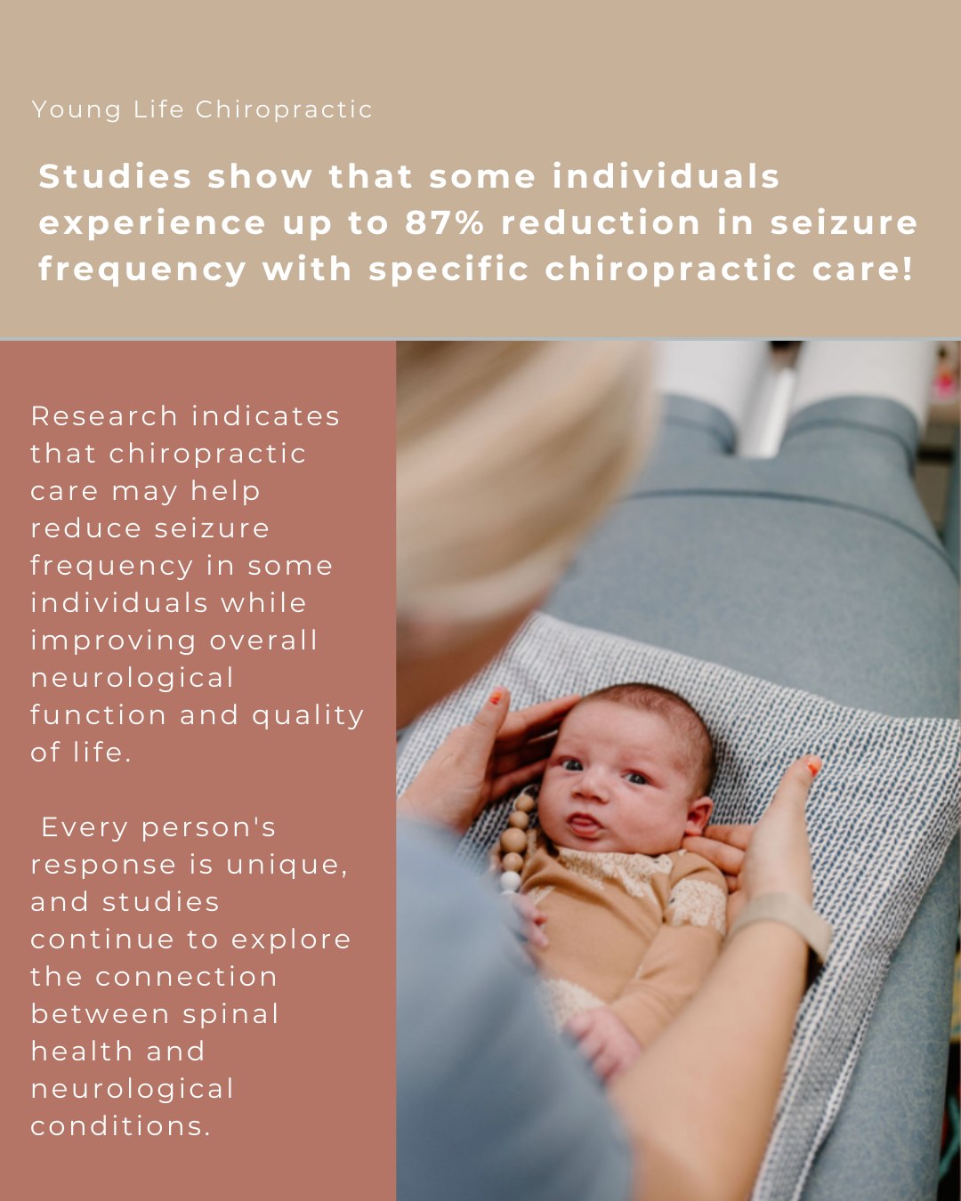 Tiny spines. Big stories. 🫶✨
The nervous system is the master control center of the body, and research continues to explore the connection between spinal health and neurological function. While every child and every journey is unique, studies have shown that some individuals experience significant improvements in seizure frequency and overall quality of life with specific chiropractic care.
At Young Life Chiropractic, our heart is to support the body the way it was designed to function: connected, regulated, and adaptable. 🤍
Whether a family is navigating seizures, sensory challenges, tension, colic, or simply wanting proactive wellness care, we are honored to walk alongside them with hope, compassion, and individualized care every step of the way.
Because sometimes the smallest adjustments can create ripple effects far beyond what we can see. 🌿🧠👶
#YoungLifeChiropractic #PediatricChiropractic #NeurologicalHealth #FamilyWellness #ChiropracticCare #NervousSystemSupport #HolisticHealth #EpilepsyAwareness #PediatricWellness #OKCChiropractor