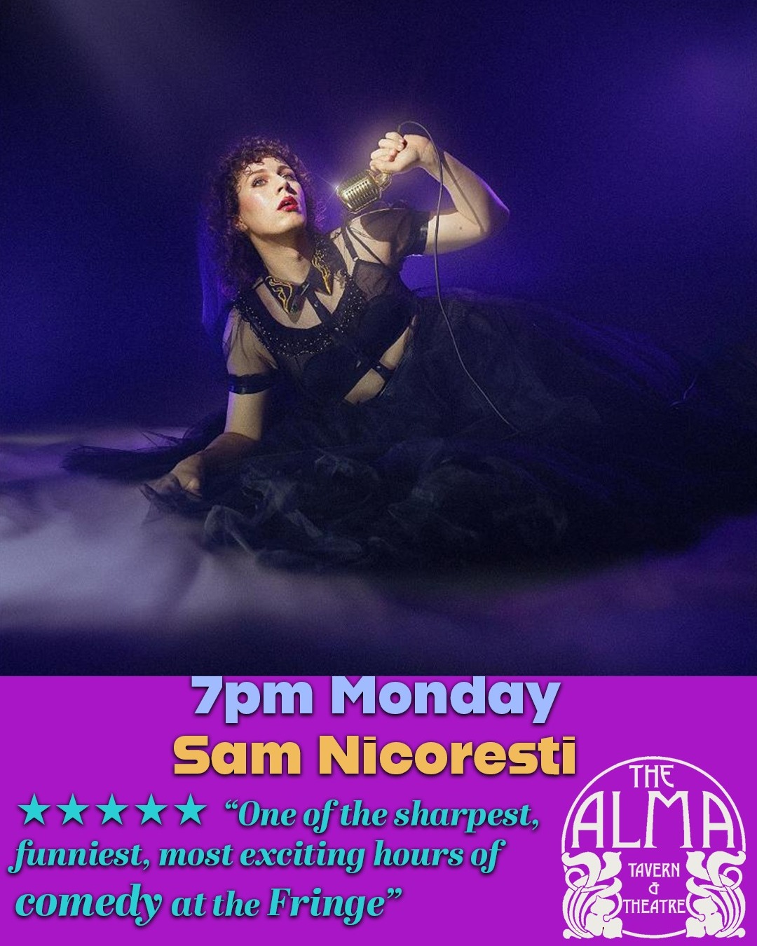 Comedy, improv and a sweet folk musical!
Coming up this week at the Alma. Check out our website for full listings, info and tickets.
And don't forget - book a table for dinner and get 25% off your food bill with your theatre tickets.
www.tickettailor.com/events/almatheatrecompany