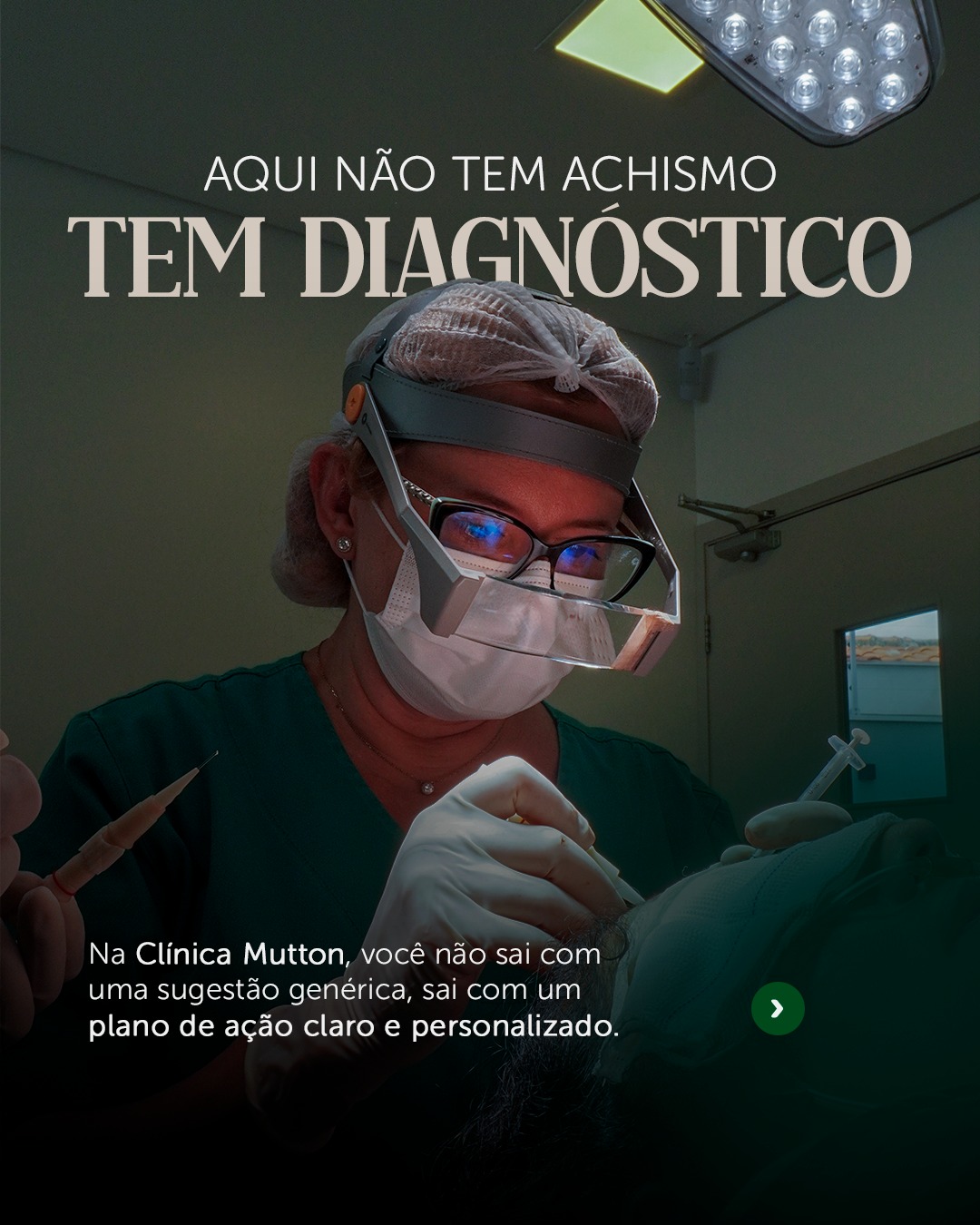 Na Clínica Vanessa Mutton não existem achismos. Existem diagnósticos.
Por isso cada paciente tem um plano de tratamento único e eficaz.
A Dra. Vanessa Mutton atua exclusivamente com saúde capilar, e usa a melhor tecnologia para identificar a causa real da sua queda. Nada é feito no escuro.
Se você quer tratar de verdade, precisa começar do jeito certo.
Agende sua consulta pelo link na bio.
