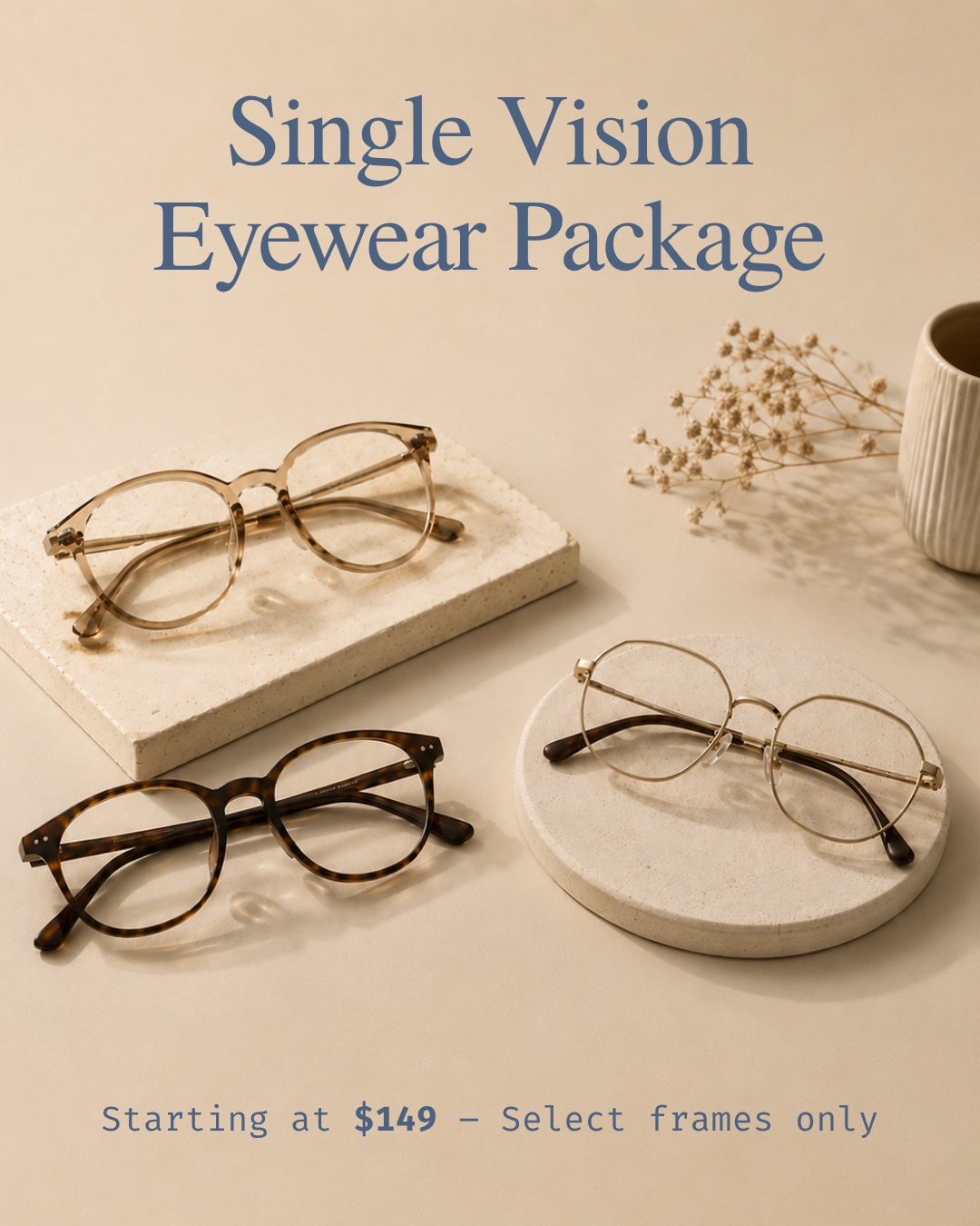 Still wearing the same glasses you got three years ago?
It might be time. Our Single Vision and Progressive Eyewear Packages start at $149 — complete, frame to lens, with no hidden fees. Swipe to explore what's included and find the package that works for you.
🗓️ Available year-round at Lynn Valley Optometry.
Book your eye exam or stop by the clinic — link in bio. Select frames only.
#LynnValleyOptometry #NorthVancouver #EyewearPackages #PrescriptionGlasses #SingleVision #ProgressiveLenses #EyewearValue #NorthVanLife #VancouverOptometry #CompleteEyewear