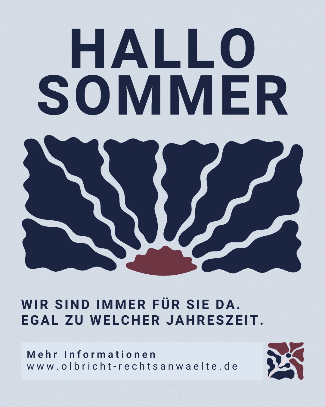 Mit dem Sommer beginnt für viele die schönste Zeit des Jahres: mehr draußen sein, Reisen, Veranstaltungen und Zeit mit Familie und Freunden.
Doch auch abseits von Schnee und Glätte entstehen im Alltag Situationen, die schneller passieren als gedacht – ob im Straßenverkehr, auf öffentlichen Wegen oder in anderen Bereichen des täglichen Lebens.
Wichtig ist vor allem zu wissen: Mit Ihren Anliegen stehen Sie nicht allein da.
Wir sind weiterhin für Sie da, prüfen jeden Fall individuell und begleiten Sie zuverlässig bei Ihren Fragen und Anliegen.
Genießen Sie den Sommer – wir kümmern uns um den Rest. ☀️
#Sommer #Vertrauen #Ansprechpartner #Recht #Sicherheit #FürSieDa #Service