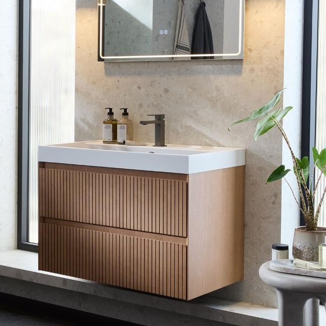 Grooveโs sculptural basins are designed to sit effortlessly at the centre of the space, balancing form, function and refined simplicity.
โจ Available in 600mm and 800mm sizes, finished in highโshine gloss white or ultraโmatt arctic white
โจ Crafted from luxurious mineral composite, delivering a crisp, ripple-free finish, longโlasting durability, and produced using 100% renewable energy, combining thoughtful design with responsible production
โจ Compatible with wallโmounted and deckโmounted taps, with discreet one, two or three hole markings as a guide hidden beneath the basin
โจ Generous wash area and rear countertop ledge, perfect for everyday essentials without cluttering your space
Sculptural by design, considered in every detail, and built to work beautifully every day.
Explore the range at https://www.mercantilebathrooms.com/product-page/groove-60cm-vanity-2-drawer-incl-basin