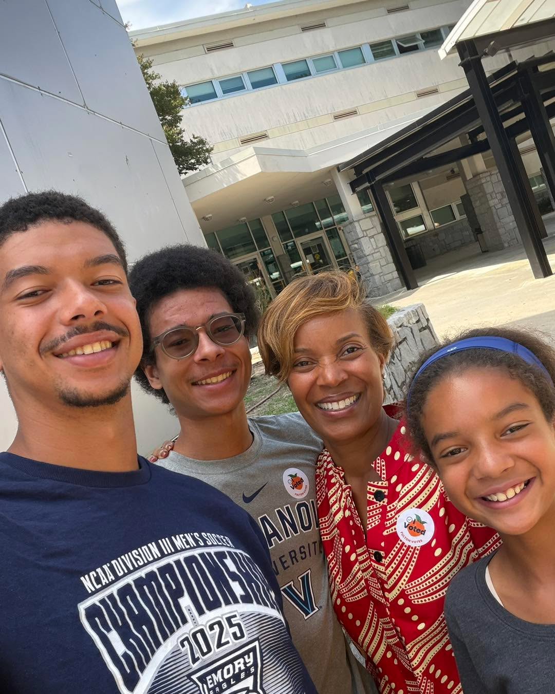 3 votes cast today — including my first-time voter. ❤️
Watching my kids step into their civic responsibility will never grow old. A reminder that democracy is not abstract. It is personal. It is generational. And it only works when we participate.
Georgia, there is less than 1 hour left to vote in today’s primary election. If you are still in line by 7 PM, stay in line. Your voice matters. Your vote matters.