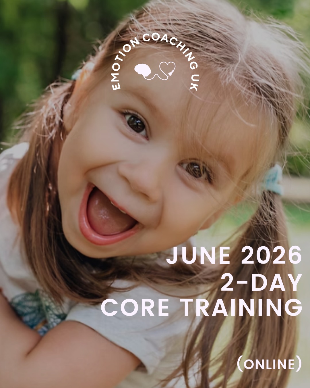 JUNE2026, 2-Day Core Training🩷🧠
Tue 09 Jun- Wed 10 Jun
This 2-day event will be held online via Zoom. It is suitable for all those who want to discover more about Emotion Coaching.
Additionally, this training course and the two reflection workshops are the first prerequisite for those working towards accreditation as EC UK Practitioner Trainers.
Register now via the LINK in our BIO
