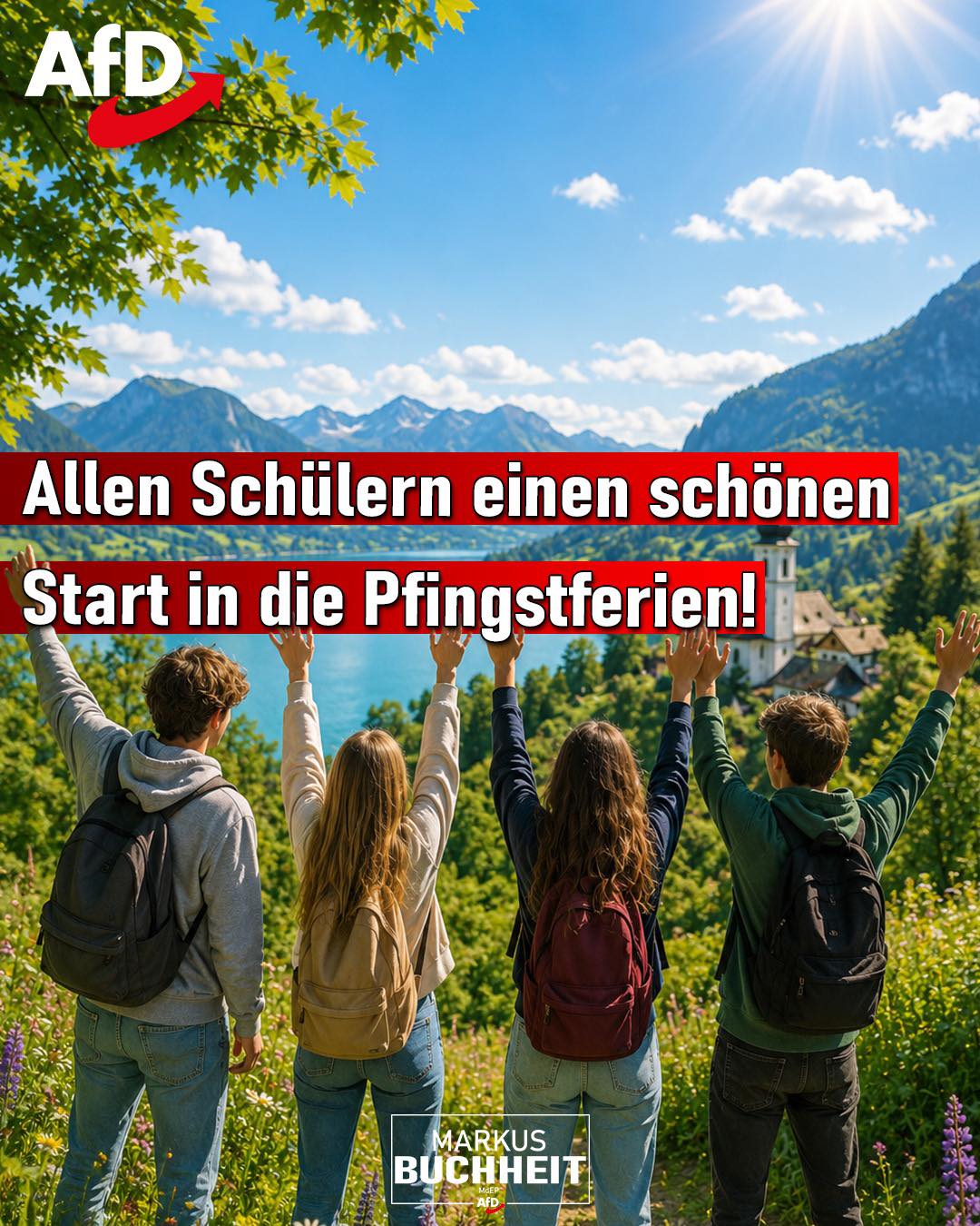 Wir wünschen allen Schülern in Bayern einen schönen und sonnigen Start in die Pfingstferien.