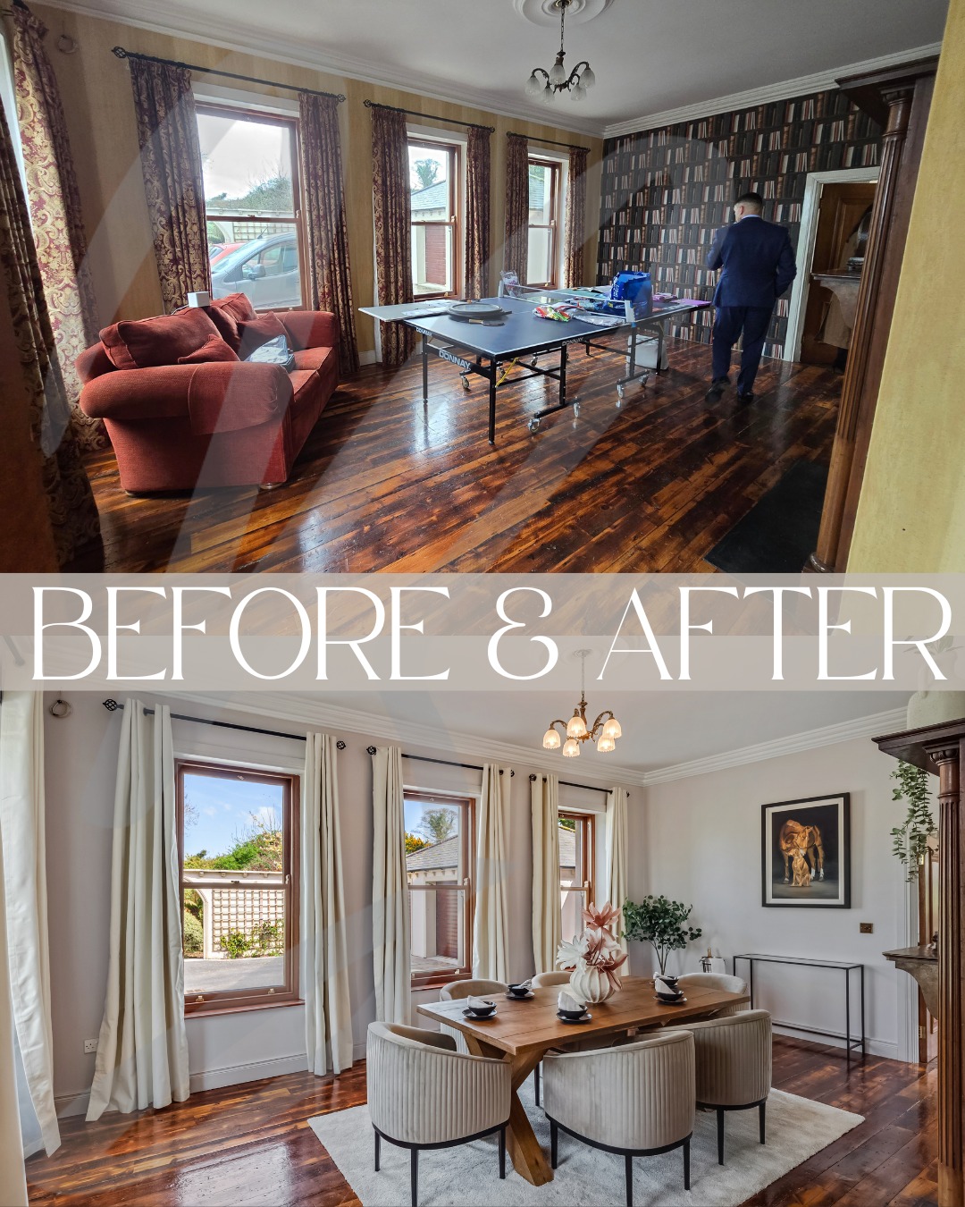 Before & After
Two different spaces. Same transformation power.
Bedroom: Went from functional but flat to warm, inviting, and ready to make buyers feel at home the moment they walk in.
Dining Room: Turned an empty box into a space that tells a story—where you can already picture family meals and celebrations happening.
Staging isn't about making rooms look pretty. It's about creating emotional connection and giving buyers a reason to choose this property over the next one.
📩 Contact us to see what we can do for your space www.bespokestagingni.com
#property #propertyforsale #propertypal #beforeafter #bespokestagingni #nibusiness #cps #homestaging