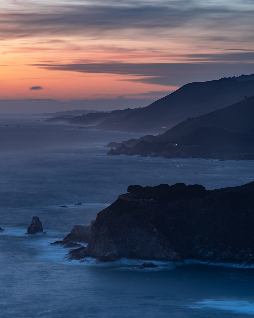 Twinkling Pacific Sunset
•
Driving along California’s Highway 1 felt unreal that evening. I stopped at Hurricane Point just as the last light was fading, and the coastline slowly disappeared into layers of blue mist and soft pastel skies. I remember standing there in complete silence, just watching the Pacific stretch endlessly into the distance. Big Sur really has a way of making you slow down and appreciate the moment 🌊🌅
•
Swipe ➡️ for the print version!
•
@nikonusa #nikond750 AF-S 70-200mm f/2.8 ED VR
•
ISO 100 | f/5.6 | 1.3s
•
#thegreatplanet #earthfocus #special_shots #mastershots #geroutside #voyaged #moods_in_frame #beautifuldestinations #roamtheplanet #coastal #sunset #sunsetlovers #sunsetporn #eclectic_shotz #wonderful_places #bestplacestogo #travel_drops_ #travelawesome