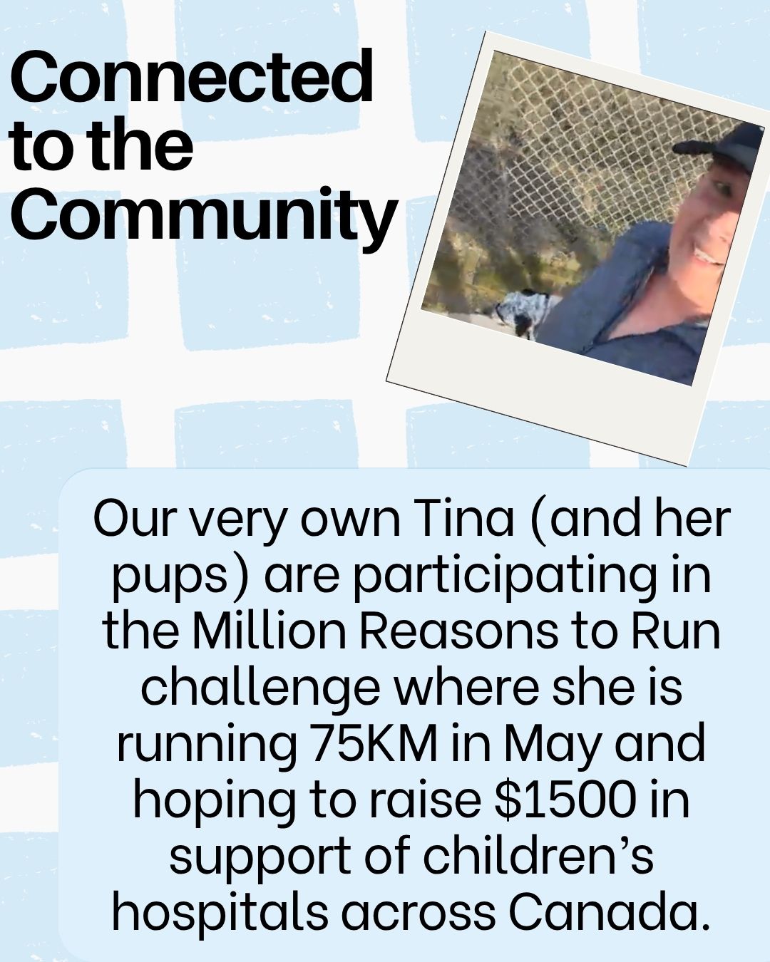 We are so proud of Tina!! She has completed almost 50 km of her 75 km goal for May and now we need to get her fundraising goal met! Will you join us in supporting her while she runs for children's hospitals?
Gert Martens- Mortgage Broker
Dominion Lending Centres- Mortgage Connection
gertmartens.ca
#connectedtothecommunity #gertmartensmortgageteam