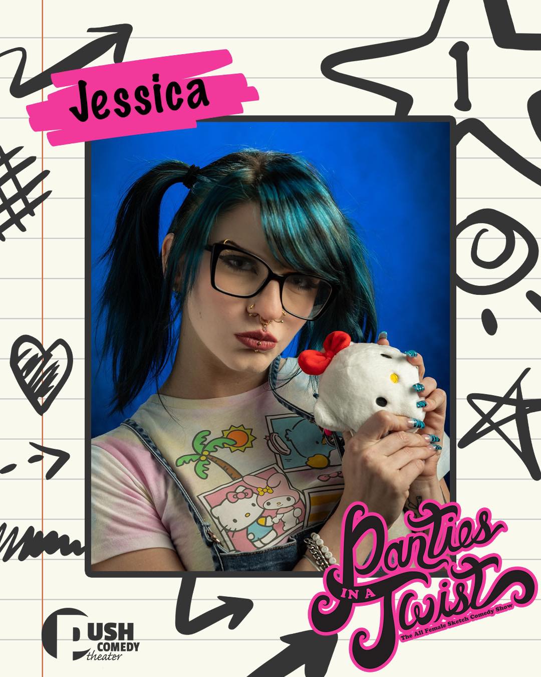 ✨ Cast Spotlight: Jessica Wickenden ✨
Joining Panties in a Twist for the very first time, Jessica is already bringing big energy and a whole lot of heart to the cast 💜
At 13, Jessica was deep into anime and cosplay, with My Hero Academia on the screen and Run Away by Front Porch Step on repeat. Her celebrity crush? Cole Sprouse… a choice many of us are not judging 😭
Would 13-year-old Jessica be impressed by who she is today? Without hesitation: YES!
She shared that younger Jessica struggled with being self-conscious and went through a lot growing up. She thinks her younger self would be proud knowing that today she does exactly what once felt scary and puts herself out there for people to see.
That same courage is one of the things she loves about Panties in a Twist: the people and community. She says she’s loved meeting fellow actors, learning from others, and becoming part of a space that feels welcoming and supportive.
As a first-year cast member, Jessica says she’s simply excited to be a part of it all and can’t wait for everyone to see the hard work that’s gone into making this show happen.
Also, if Jessica had control of the Olympics, we’d all apparently be competing in Olympic Musical Chairs, which honestly sounds chaotic and amazing 😂
And Jessica has one reminder for everyone: “Be proud to be you.”
Come see the show and meet the magic for yourself 👇🏽
PANTIES IN A TWIST IS NEXT WEEKEND!
📅 May 30 & 31
📍 Historic Wells Theater
🎟️ Tickets at the link in our bio
Panties in a Twist is presented by @wendyschofermd
Thank you to our sponsors:
@thecollectivetattoo
@flow.massage.nfk
@yorgosbageldashery
@themusewriterscenter
📸 Donald Campbell
#pushcomedytheater #neonfk #visitnorfolkva #piat13
