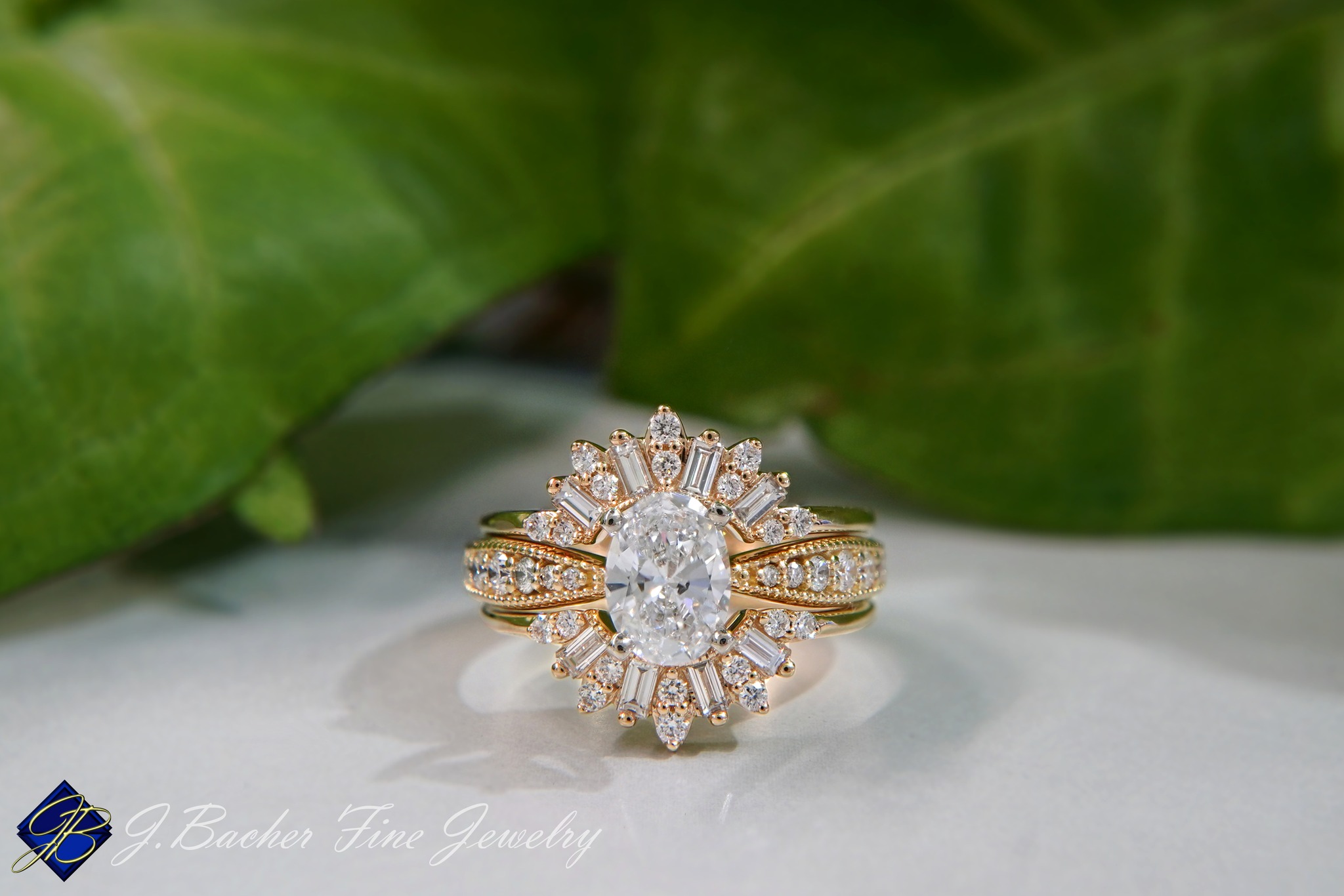 ๐ Congratulations to Mikayla & Cade!
This stunning bridal set is full of sparkle and beautiful detail. Her engagement ring features an oval center diamond with round diamond accents and delicate milgrain detailing, all surrounded by a radiant mix of baguette and round diamonds that create a bold, sunburst-inspired look. โจ
Thank you both for allowing us to be part of such a special moment in your lives. Wishing you a lifetime filled with love, happiness, and wonderful memories together! ๐