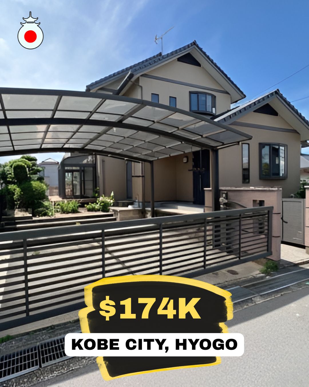 For Sale: 5LDK House in Kobe City, Hyogo Prefecture🏯
Nishi Ward
Price: 27,800,000 円 (Approximately $174,000 USD)
Layout: 5LDK (5 rooms + Living/Dining/Kitchen)
Building Area: 164.17m²
Land Area: 256.00m²
Year Built: November 2006
Access: Sakae Station | 17 Minute Walk
For full details and personalized guidance, click the link in the bio to reach our website, or contact us directly through Instagram. We will be happy to provide all the information you need. 🔑
https://www.omoroiosaka.com/ #721 Week 90 Showcase
--------
Note:
Prices are based on exchange rates at the time of posting and may vary. Availability is not guaranteed and may change quickly.
Omoroi Osaka represents buyers and is not the listing broker. This post is for informational purposes only.
📢 Ad/Advertisement – 本投稿は広告です。Omoroi Osakaは元付業者でも宅建業者でもありません。
#KobeCityRealEstate
#KobeHyogoProperty
#HyogoHouseForSale
#KobeJapanHomes
#KobeDetachedHouse
#HyogoRealEstate
#KobePropertyForSale
#KobeLiving
#JapanPropertyInvestment
#kobehomeforsale
#omoroiosaka