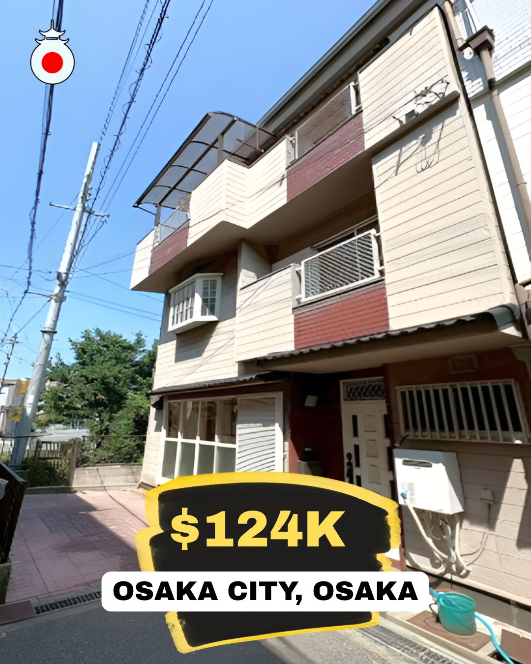 For Sale: 3LDK House in Osaka City, Osaka Prefecture🏯
Tsurumi Ward
Price: 19,800,000 円 (Approximately $124,000 USD)
Layout: 3LDK (3 rooms + Living/Dining/Kitchen)
Building Area: 98.53m²
Land Area: 55.40m²
Year Built: June 1988
Access: Tokuan Station | 15 Minute Walk
For full details and personalized guidance, click the link in the bio to reach our website, or contact us directly through Instagram. We will be happy to provide all the information you need. 🔑
https://www.omoroiosaka.com/ #719 Week 90 Showcase
--------
Note:
Prices are based on exchange rates at the time of posting and may vary. Availability is not guaranteed and may change quickly.
Omoroi Osaka represents buyers and is not the listing broker. This post is for informational purposes only.
📢 Ad/Advertisement – 本投稿は広告です。Omoroi Osakaは元付業者でも宅建業者でもありません。
#OsakaCity
#OsakaJapan
#OsakaRealEstate
#HouseForSaleOsaka
#JapanRealEstate
#OsakaProperty
#HomesInJapan
#KansaiRealEstate
#LuxuryHomesJapan
#propertyforsalejapan
#omoroiosaka