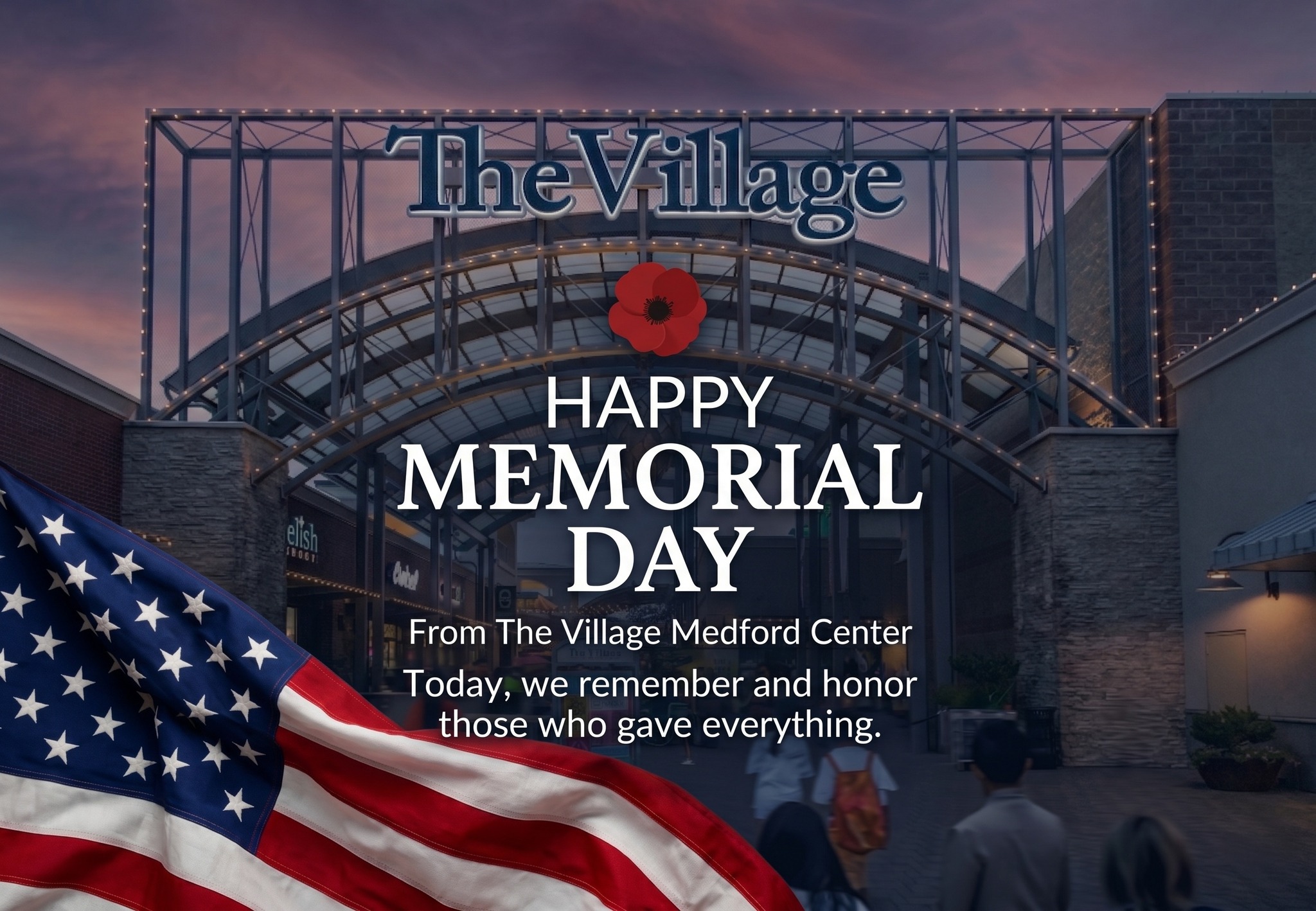 Wishing everyone a Happy Memorial Day! 🇺🇸
Take a moment to enjoy the sunshine, spend time with loved ones, and join us in honoring the heroes who served.
Find center hours and specific shop information here: https://www.thevillagemedfordcenter.com
#memorialday #thevillagemedfordcenter