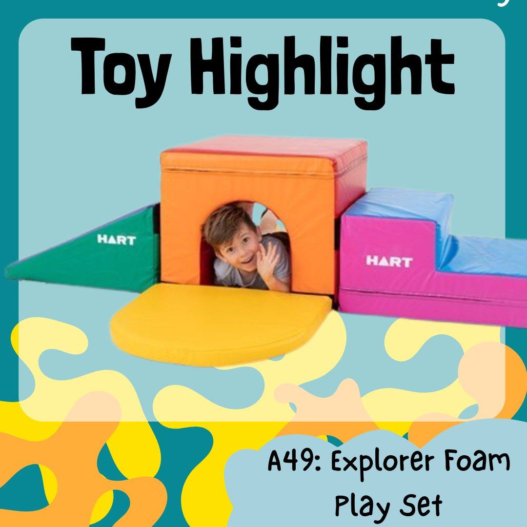 Toy Highlight for today:
This big fun set encourages kids to climb and crawl around and use their imaginations
A49: Explorer foam play set
https://cockburntoylibrary.setls.com.au/items/156201