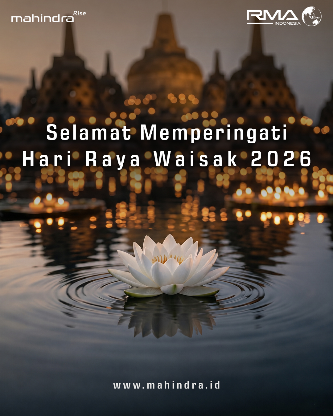 Selamat merayakan Hari Raya Waisak 2026.
Di momen ini mari menebarkan cinta kasih, menjaga harmoni, dan menghadirkan kedamaian dalam setiap tindakan. “Dharma Menjaga Perdamaian” menjadi pengingat bahwa ketenangan dunia dimulai dari hati yang penuh welas asih, kebijaksanaan, dan ketulusan.
Semoga damai selalu menyertai setiap langkah kehidupan kita.
.
.
.
#waisak2026 #MahindraScorpio #PikUpKeren #MahindraIndonesia #YourPartnerInSuccess #RMAIndonesia #mahindra4x4 #mining #plantation #farming #miningindonesia #minerals #coal #tambang #sobatenergi #ESDM #miningexpo #agriculture #agriculturelife #tipsandtrick #pertanian #perkebunan #pertambangan #fleet #fleetrental #rentalfleet #pickuprental