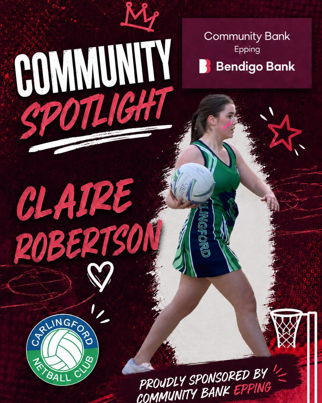 ๐ Community Spotlight ๐Proudly sponsored by @communitybank_epping
This week weโre recognising the amazing Claire Robertson ๐๐
Claire is one of those people who quietly gives so much back to our club every single week. Not only does she spend her Saturdays at the courts playing in Cadet 1โs, umpiring, and coaching our 12/2โs team, but she also dedicates her Friday nights to umpiring across both NSG timeslots.
Her commitment, leadership and willingness to give her time to support players across all levels is something truly special. Thank you Claire for everything you do for our Carlingford community, weโre so lucky to have you ๐๐ป๐
A huge thank you to @communitybank_epping, proud sponsors of our Community Spotlight series. What makes their team so special? Genuine local service with real people who take the time to help. In a world of automated banking, Community Bank Epping still believes in personal connections and supporting the local community both on and off the court. โจ