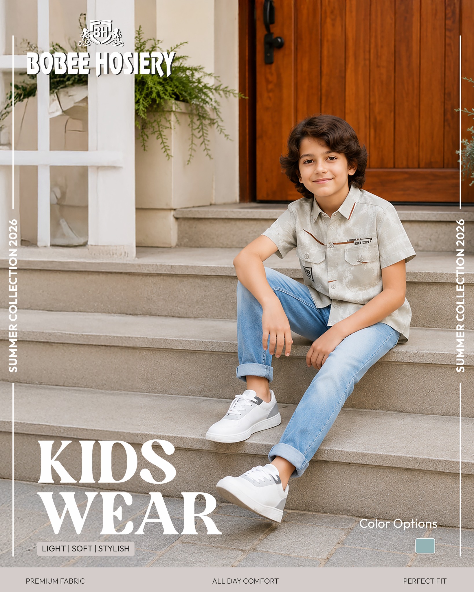 Effortless style for everyday adventures. ☀️
True comfort lies in the details. Crafted from exceptionally light, breathable premium fabrics, our Summer Collection 2026 is designed to keep up with their active days while maintaining a clean, classic look.
#BobeeHosiery #boysfashion #boyskidswear #littleboystyle #stylishboys #kidsoutfit #kidsfashionstyle
#kidsfashionindia #indiankidswear #kidswearindia #indiankidsfashion #kidsfashion #kidswear #boysfashion #boyskidswear #littleboystyle #stylishboys