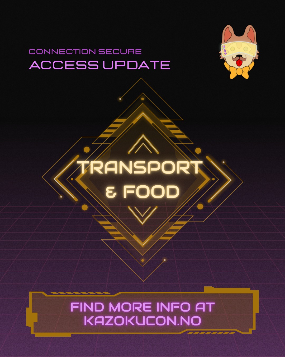//SYSTEM ALERT//
>> KAZOKUCON - NEON AGE
Dørene åpner kl. 11:00.
Før dere kommer, sjekk gjerne ut:
🍜 Menyen
🚆 Video: veien fra togstasjonen
📡 Digitalt live-program med oppdaterte tider - LINK I BIO/HIGHLIGHTS
Vi gleder oss masse til å se dere!
Velkommen inn i Neon Age 💙