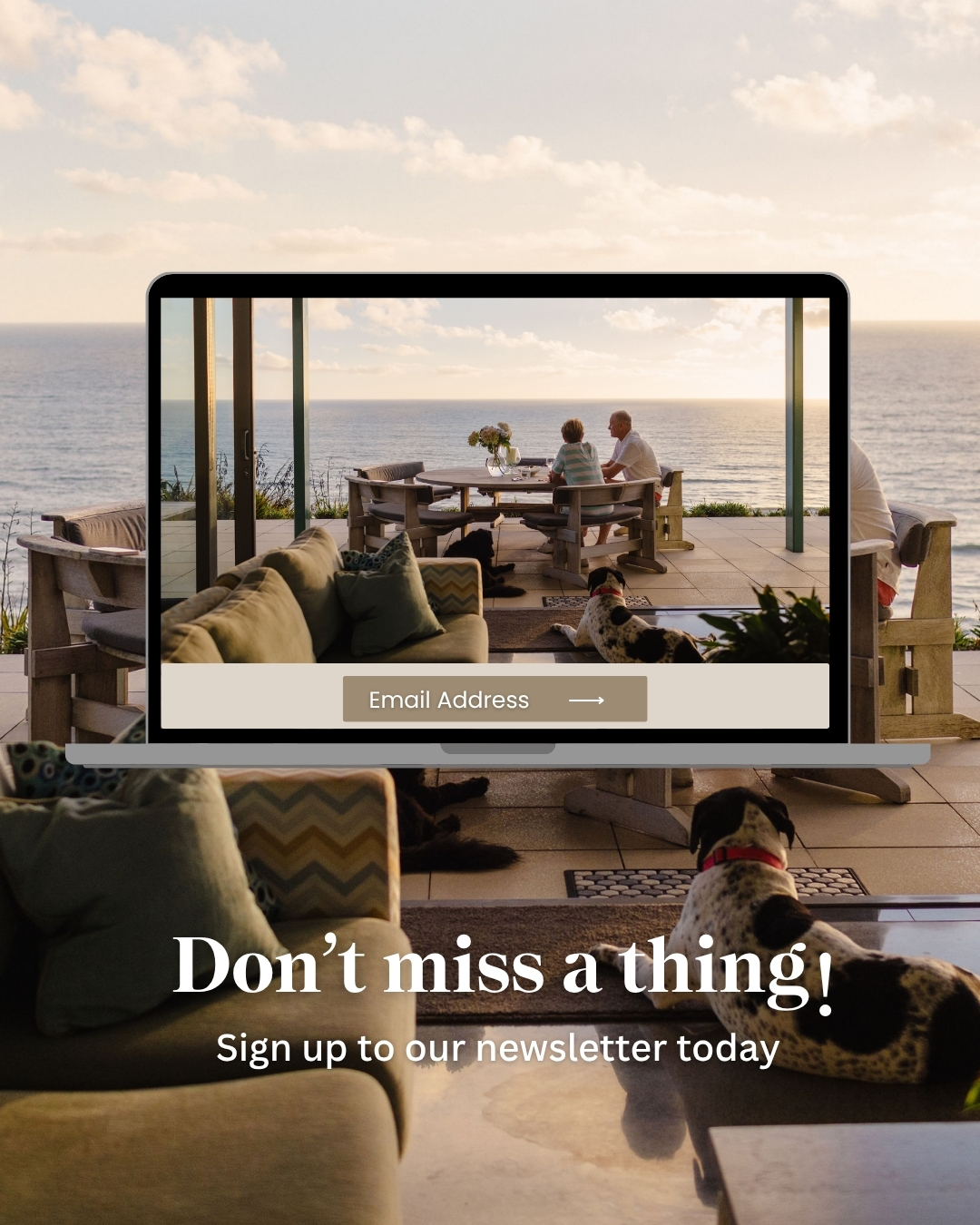 Don’t miss a thing.
Our next Ethan newsletter is coming this week.
Sign up to receive curated outdoor inspiration, product highlights, design stories, and thoughtful ideas for creating beautiful spaces to gather, relax, and share.
From handcrafted furniture to timeless outdoor living, it’s a simple way to stay connected with the world of Ethan.
Proudly designed and handcrafted in New Zealand since 1984.
Sign up on our WEBSITE, link in bio.