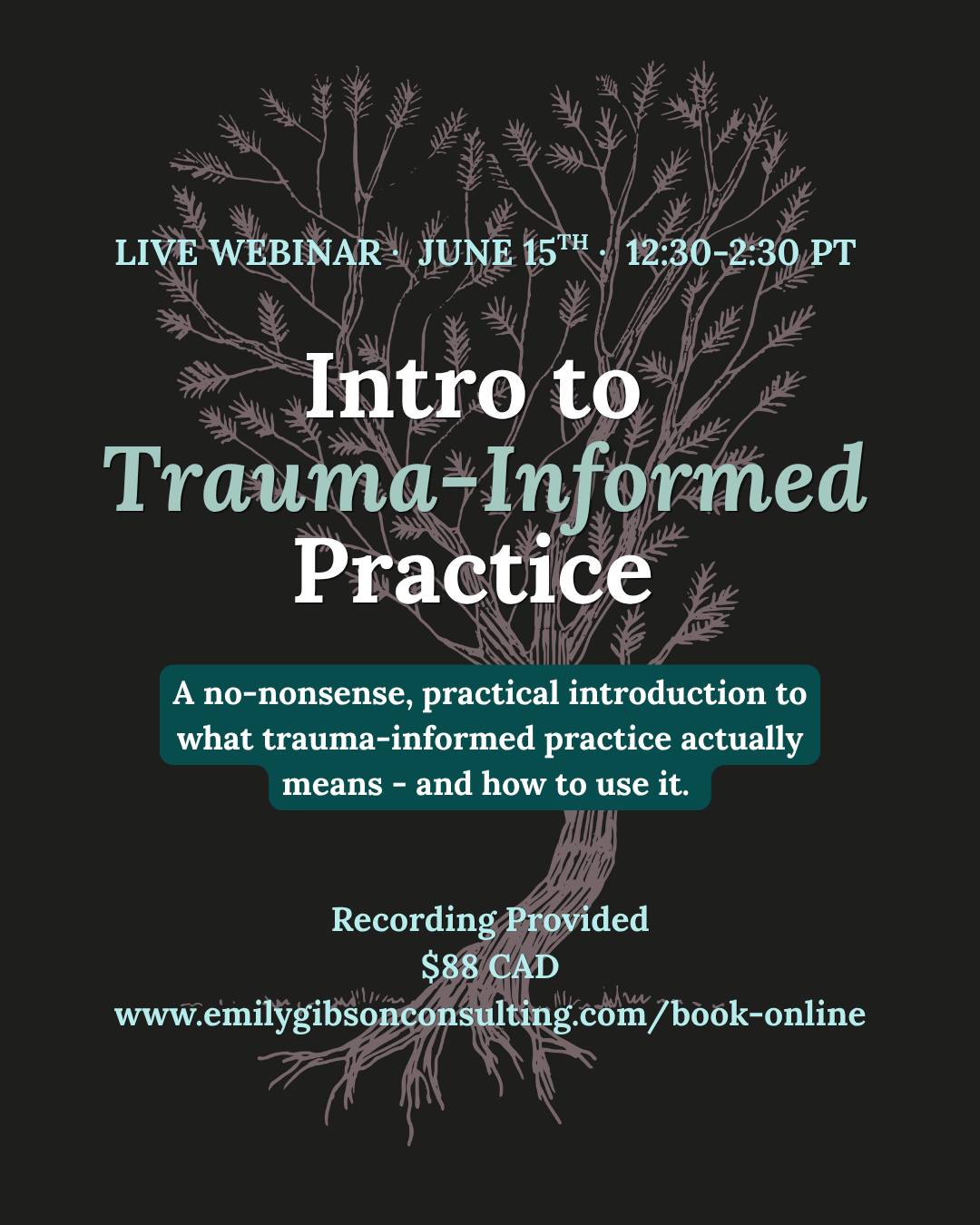 This one's for the person who nods along when trauma-informed comes up — but couldn't quite explain it if someone asked.
No shame. That's exactly who this webinar is for. 🙌
June 15 · 12:30–2:30 pm PT · $88 · Recording included
Link in bio to register.
#ProfessionalDevelopment #webinar #traumainformed