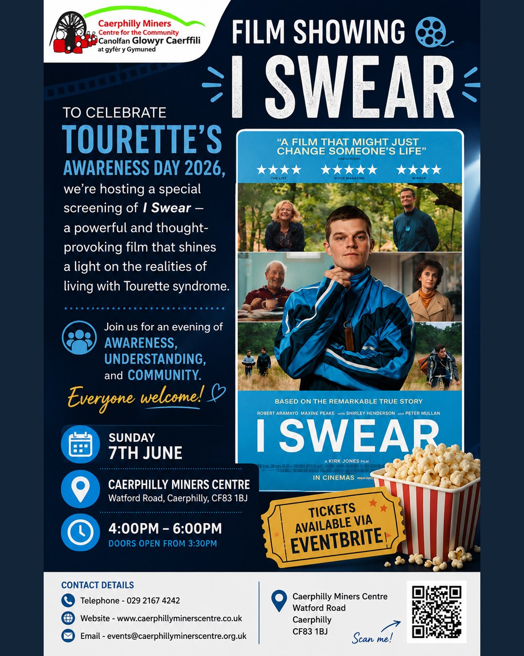 📢 **Event Cancellation Notice**
Unfortunately, this event has been cancelled.
If members of the community would still like to borrow the DVD from our Lending Library, please contact us at events@caerphillyminerscentre.org.uk
Further information regarding the Tottered Action project will be available to view in the Coffee Shop from Monday 8th July
Thank you for your understanding.
📢 **Hysbysiad Canslo Digwyddiad**
Yn anffodus, mae'r digwyddiad hwn wedi'i ganslo.
Os hoffai aelodau'r gymuned fenthyca'r DVD o'n Llyfrgell Fenthyca o hyd, cysylltwch â ni yn events@caerphillyminerscentre.org.uk
Bydd rhagor o wybodaeth am brosiect Tottered Action ar gael i'w gweld yn y Siop Goffi o ddydd Llun 8fed Gorffennaf
Diolch am eich dealltwriaeth.