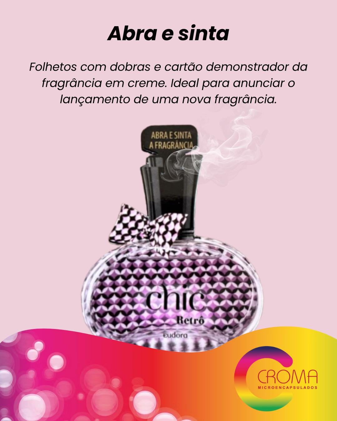 ✨ Mais do que divulgar uma fragrância… é fazer o cliente sentir antes mesmo da compra.
Conheça o Abra e Sinta: folhetos com dobras e cartão demonstrador da fragrância em creme, criados para transformar o lançamento do seu perfume em uma experiência inesquecível. 🌸
O cliente abre, toca e sente a fragrância de forma prática e sofisticada — tudo integrado ao material impresso. 👃✨
Ideal para:
• Lançamentos de perfumes
• Kits promocionais
• Campanhas sensoriais
• Divulgação premium de fragrâncias
💡 Porque quando o cliente sente a fragrância, a conexão acontece de verdade.
