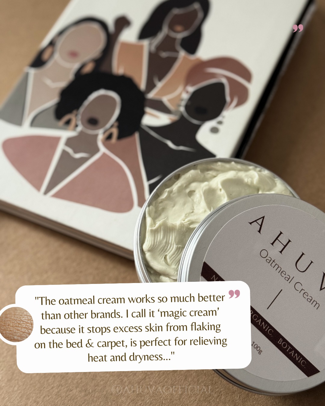 "Magic cream." Their words not ours 🤍
When your customer calls it magic we know we did something right. The Ahuva Oatmeal Cream is stopping flaky skin in its tracks and relieving heat and dryness naturally.
Shop Yours today!
#OatmealCream #CustomerReview #OrganicSkincare #FlakySkin #BlackOwnedBusiness #NaturalSkincare #MagicCream