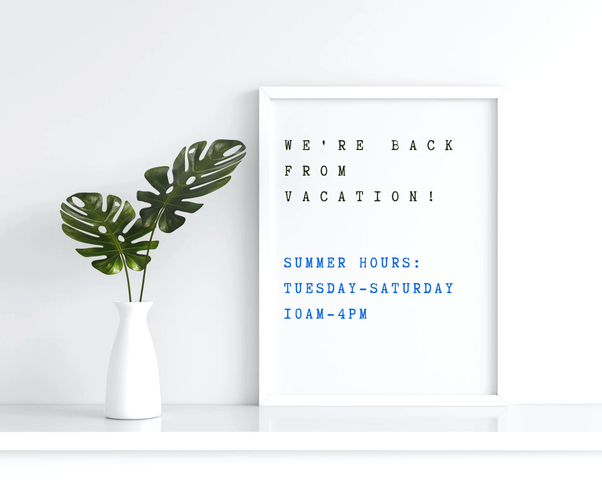 We're back from vacation, refreshed, and here for all of your fine jewelry needs! ๐