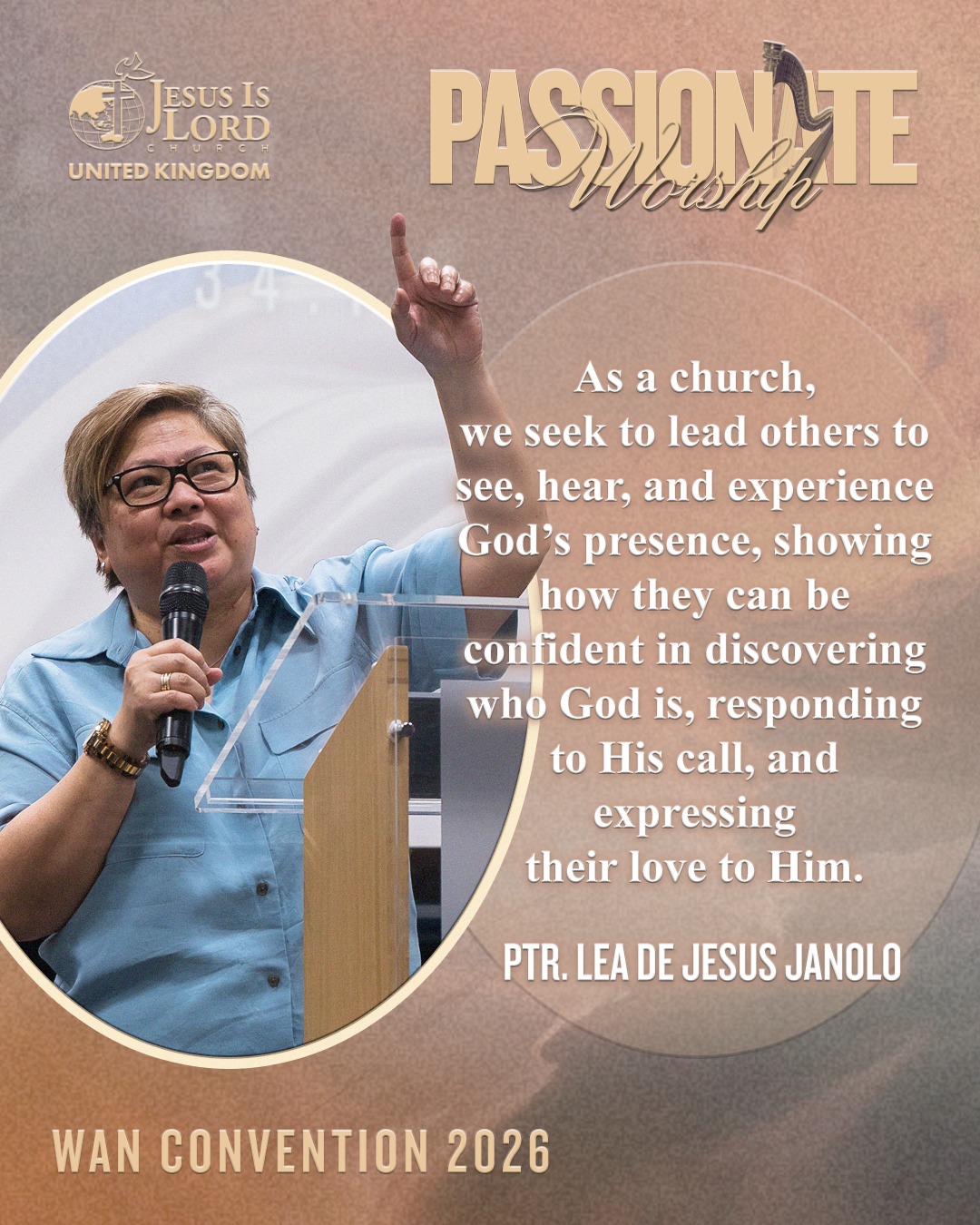 We are still thinking about how the Lord moved during our WANCON 2026! We were reminded of the significance of worship by our guest speakers: Rev. Lea de Jesus Janolo and Rev. Arnold 'Boi' Barrientos.
Lord, the worship of JIL Church United Kingdom is for You alone!
#JILChurch #JILUK #JesuslsLord #JILUnitedKingdom #JILNorthernEurope #UnitedKingdom #JILBritishlsles