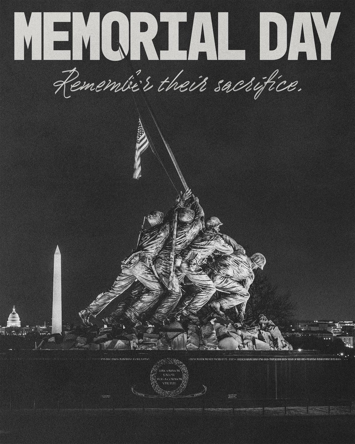 All gave some, some gave all. Today we honor the sacrifice of those who gave their lives for the freedoms we enjoy.