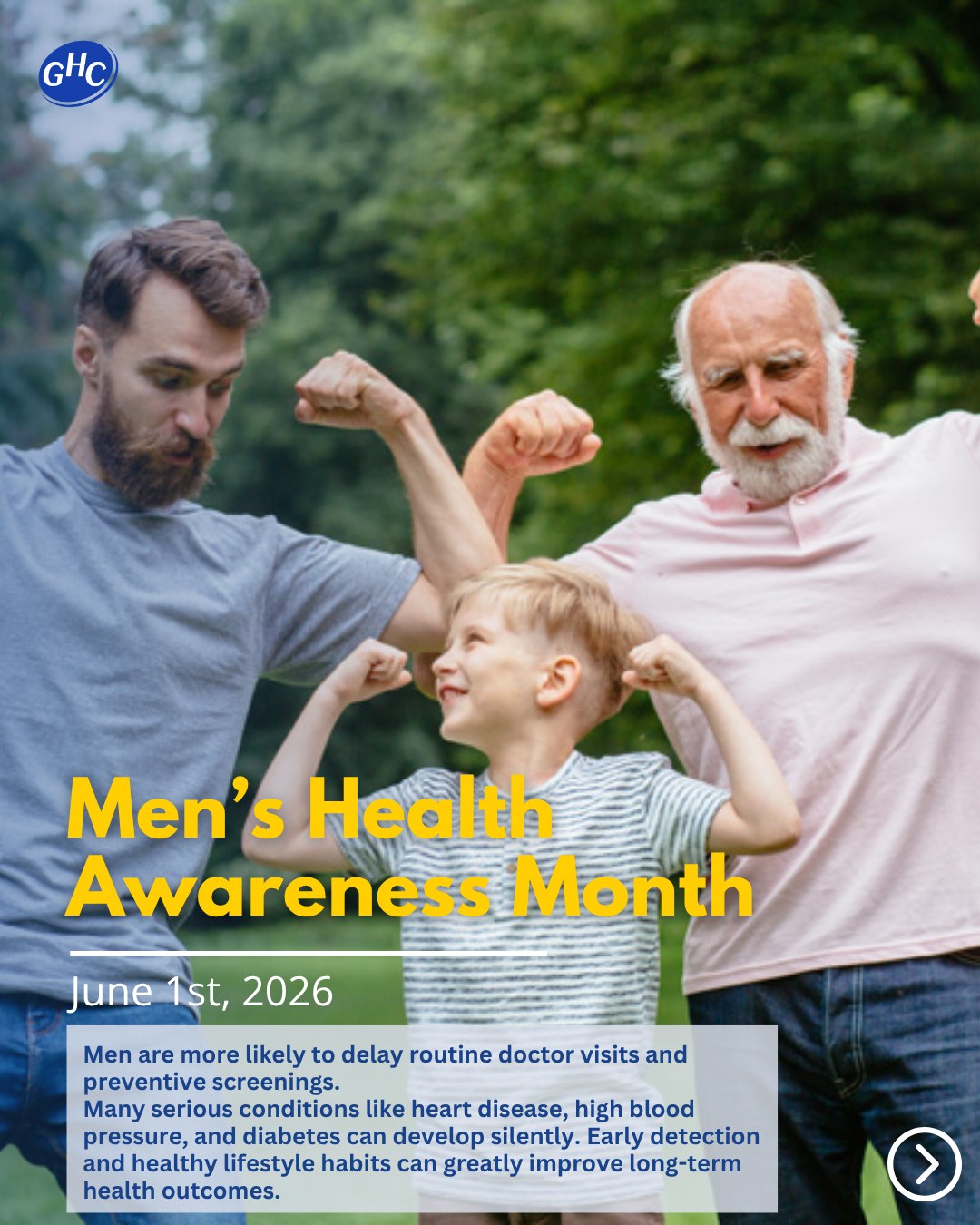Your health matters. 💙
This Men’s Health Month, take time to prioritize preventive care, healthy habits, and regular check-ups. Early detection can make all the difference.
Garfield Health Center is here to support your wellness journey at every stage of life!
#healthcenter #communitywork #communityclinic #mentalhealth #chiropractor #pediatric #obgyn #optometry #familydoctor #sgv #sangabrielvalely #montereypark #losangeles #rosemead #healthcare #doctor #nonprofit #garfieldhealthcenter #ghc #GarfieldHealthCenter #MensHealthMonth #PreventiveCare #GarfieldHealthCenter #MensWellness