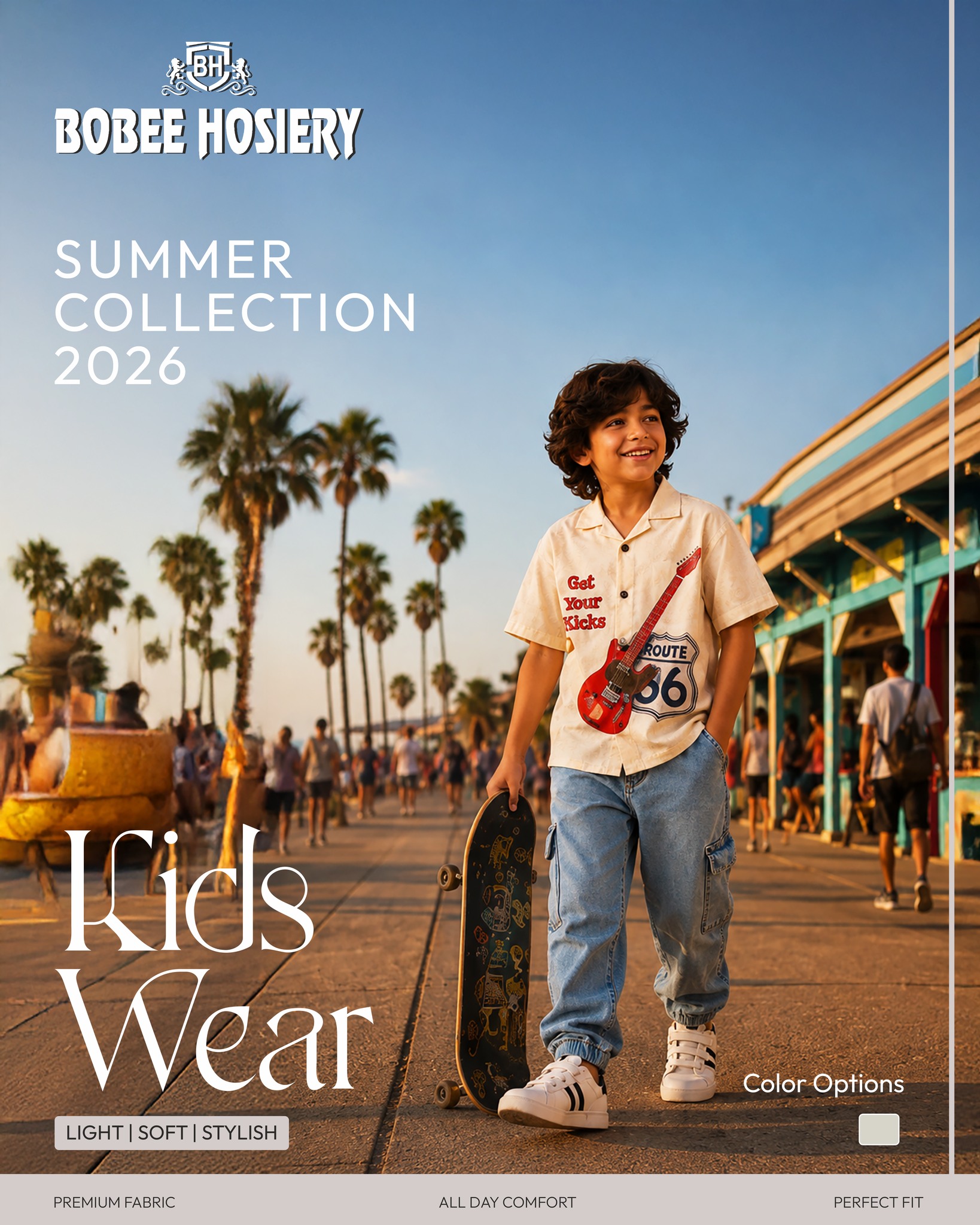 Summer ’26: Made for movement. 🌴🎸
Introducing premium kids' streetwear by Bobee Hosiery. Designed with ultra-soft, breathable fabrics that deliver a perfect fit from the boardwalk to the playground.
#BobeeHosiery #boysfashion #boyskidswear #littleboystyle #stylishboys #kidsoutfit #kidsfashionstyle
#kidsfashionindia #indiankidswear #kidswearindia #indiankidsfashion #kidsfashion #kidswear #boysfashion #boyskidswear #littleboystyle #stylishboys