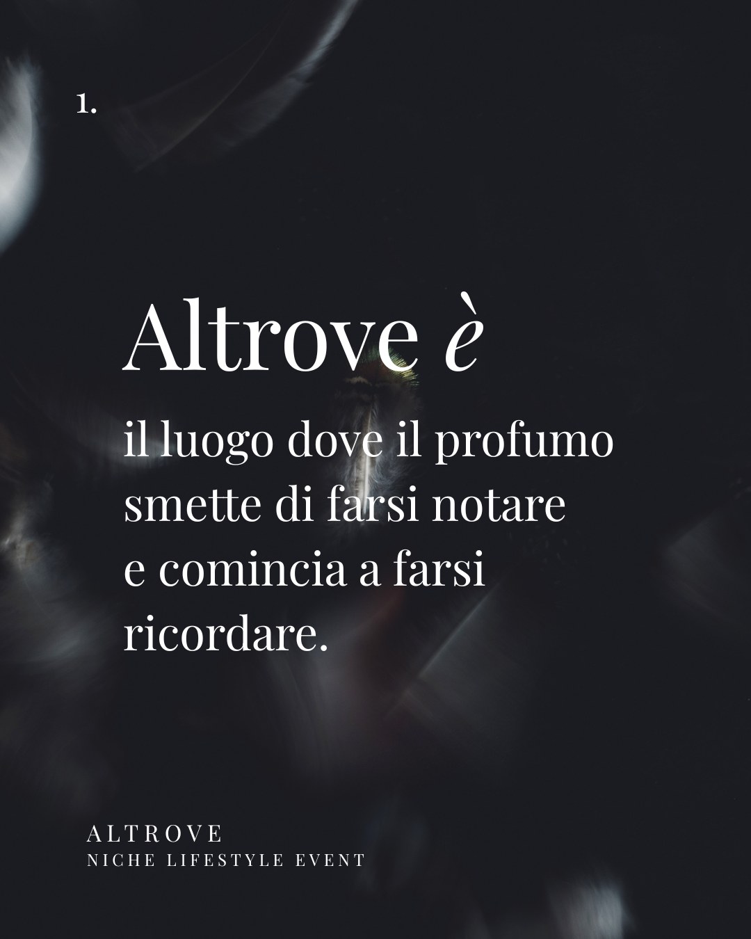 Altrove non è solo un luogo. È un’esperienza diversa, un modo nuovo di concepire il profumo di nicchia lontano dal rumore, dall’eccesso, dalle voci che si sovrappongono le une sulle altre per farsi sentire a tutti i costi.
Scopri lusso di scegliere un’emozione.
Ci vediamo ALTROVE
🤍 Niche Lifestyle Event
NH Colection City Life — Sala Chiffon
Milano · 3 · 4 · 5 giugno 2026
#Altrove #NicheLifestyleEvent #OmniaLuxuryTrade #ArtisticPerfumery #NichePerfume #LuxuryExperience #Esxence2026 #PerfumeLovers #LuxuryLifestyle #CloudDancer #ProfumeriaArtistica