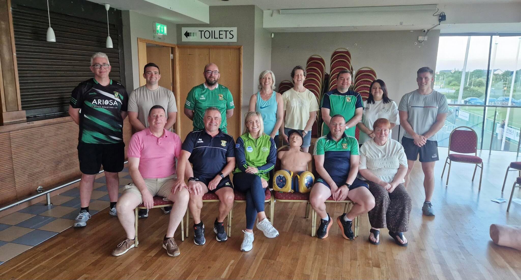 Míle buíochas to our Healthy Club officer Susan Concannon who organised a refresher defibrillator training class for some of our members as part of the Healthy Club programme. Thanks to Vinny Carton, Ken Brady, Conor Carton and Shaun Byrne for putting the participants through their paces during the training. Maith sibh lads!
