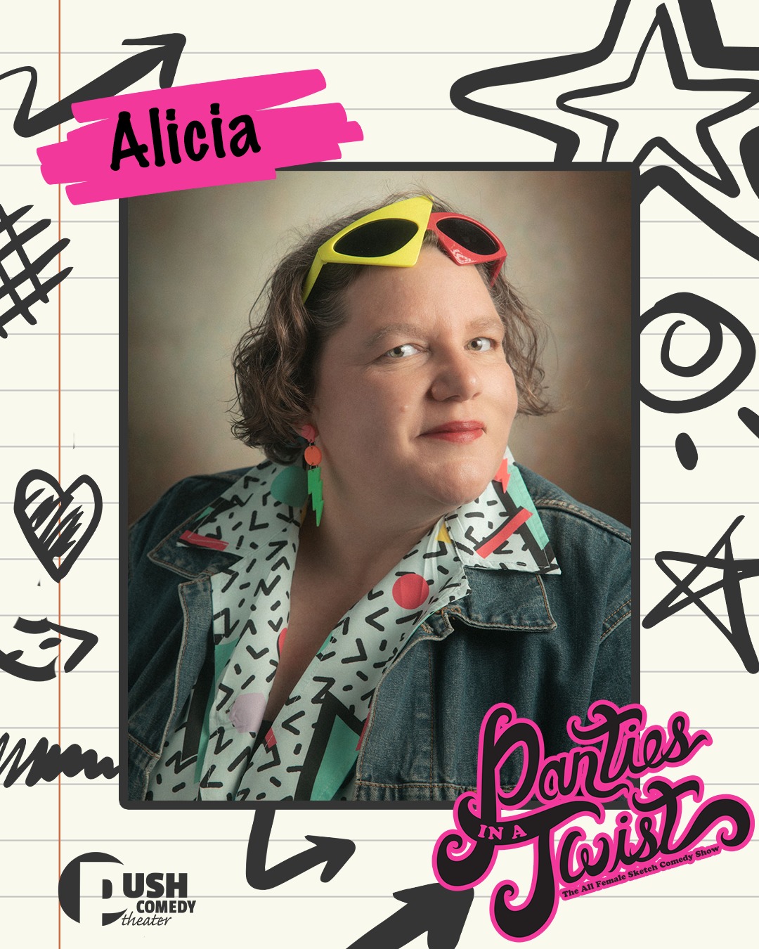 ✨ Cast Spotlight: Alicia Wolters ✨
Meet Alicia Wolters, the force behind all of the amazing lighting and sound cues. Alicia brings big theater kid energy, BMX chaos, and unapologetic fun to the cast 💥🎭
At 13, Alicia was into reading, theatre, BMX, skateboarding, and football.
Basically, equal parts artsy kid and neighborhood menace.
Her favorite song was 🎶 “Jump” by the Pointer Sisters, which honestly feels exactly right for someone who probably tried at least one dangerous stunt off a curb.
Her celebrity crush was Tony Danza because charisma never goes out of style.
And when it came to TV, Alicia was locked into Who’s the Boss?
When asked whether her 13-year-old self would be impressed with who she is today, Alicia answered yes, and her reason hit home.
“13-year-old me could not imagine living past 18, so she would probably be super impressed that we survived on our own!”
That same honesty and resilience is part of what she loves about Panties in a Twist. Alicia says she thrives in the chaos, collaboration, and camaraderie of the production process, especially working with the incredible women behind the show.
This year, she’s especially looking forward to the mini party that is each outro/scene change.
If Alicia could add an Olympic event, it would be “Anxiety Management”, which would be a TOUGH event to compete in this day and age.
Finally, Alicia wants the world to know that Black Votes Matter, Trans Kids deserve protection, No human is illegal, Science is real, and kindness is everything.
Come see Alicia and the rest of the cast bring the chaos, comedy, and heart to Panties in a Twist 13 💜
PANTIES IN A TWIST OPENS TOMORROW!
📅 Saturday at 7:30 PM and Sunday at 2 PM
📍 Historic Wells Theater
🎟️ Tickets at the link in our bio
Panties in a Twist is presented by @wendyschofermd
Thank you to our sponsors:
@thecollectivetattoo
@flow.massage.nfk
@yorgosbageldashery
@themusewriterscenter
📸 Donald Campbell
#pushcomedytheater #neonfk #visitnorfolkva #piat13