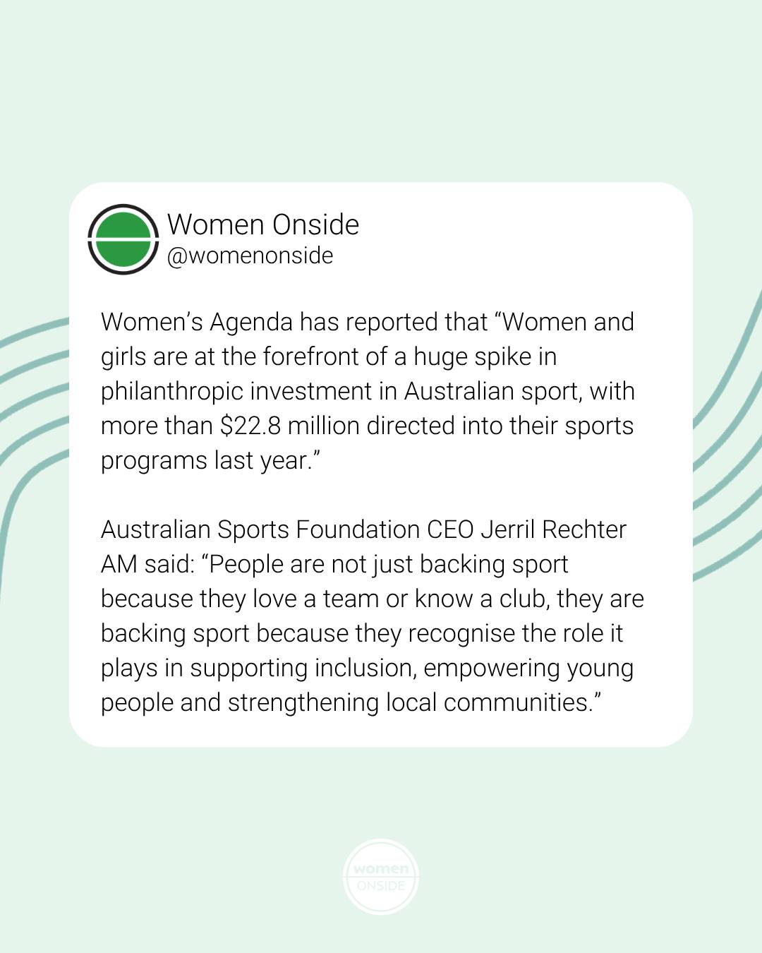 Aussies are getting behind women in sport 💪