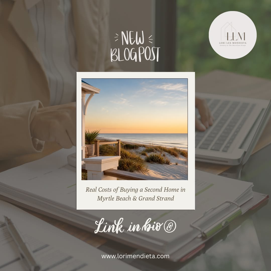 Thinking about buying a second home in Myrtle Beach or along the Grand Strand? 🌊
The purchase price on the listing is often just the beginning of the financial conversation. Coastal ownership has layers—from insurance structures and HOA health to the hidden costs of managing a property when you aren't local.
My latest blog post, "Buying a Second Home in Myrtle Beach: Real Costs Buyers Should Plan For," is now live.
I’m breaking down the three categories every thoughtful buyer should evaluate:
Upfront Costs (Beyond the down payment)
Ongoing Fixed Costs (Taxes and insurance layers)
Ongoing Variable Costs (Maintenance and the "distance factor")
The goal isn't to make the process feel heavier. The goal is to help you understand the numbers as a clear, manageable pattern of ownership rather than a list of surprises.
Let me explain this simply at the link in my bio. 🔗
If you’re comparing a few different properties and want to pressure-test the real monthly carry costs, I’m always happy to walk through the data with you.
#MyrtleBeachRealEstate #GrandStrandHomes #SecondHomeBuyer #CoastalLiving #RealEstateEducation #MyrtleBeachCondos #LoriLeeMendieta #C21TheHarrelsonGroup