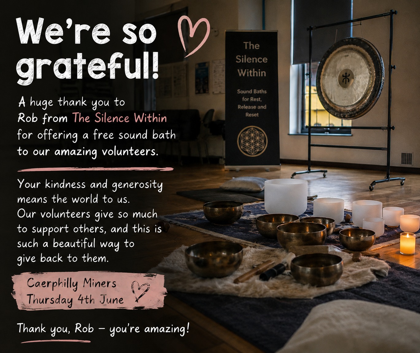 🎉 To celebrate Volunteers’ Week, we’re delighted to offer a special timetable of FREE activities for our volunteers to enjoy as a thank you 💛🙌
🎉 I ddathlu Wythnos Gwirfoddolwyr, rydym yn falch o gynnig amserlen arbennig o weithgareddau AM DDIM i’n gwirfoddolwyr eu mwynhau fel diolch 💛🙌