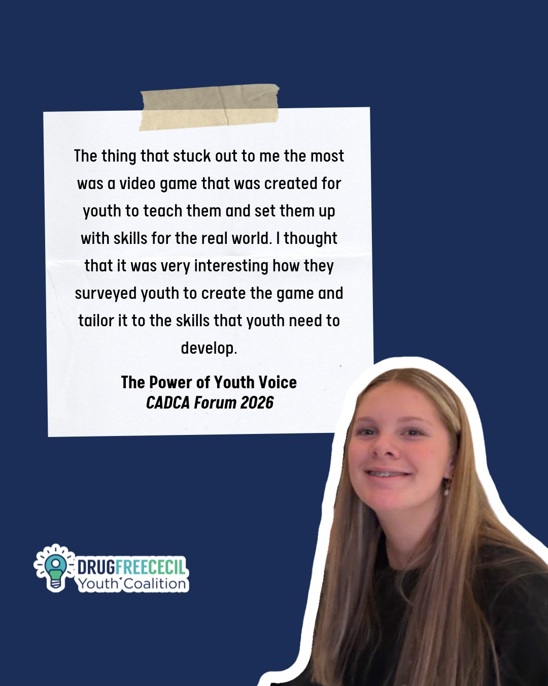 After the Drug Free Cecil Youth Coalition attended @cadcacoalitions Forum, we asked them to fill out session evaluations.
This is what they had to say about what they learned!
#youthtrainings #youthadvocate #youthleadership #prevention #dfcyc
