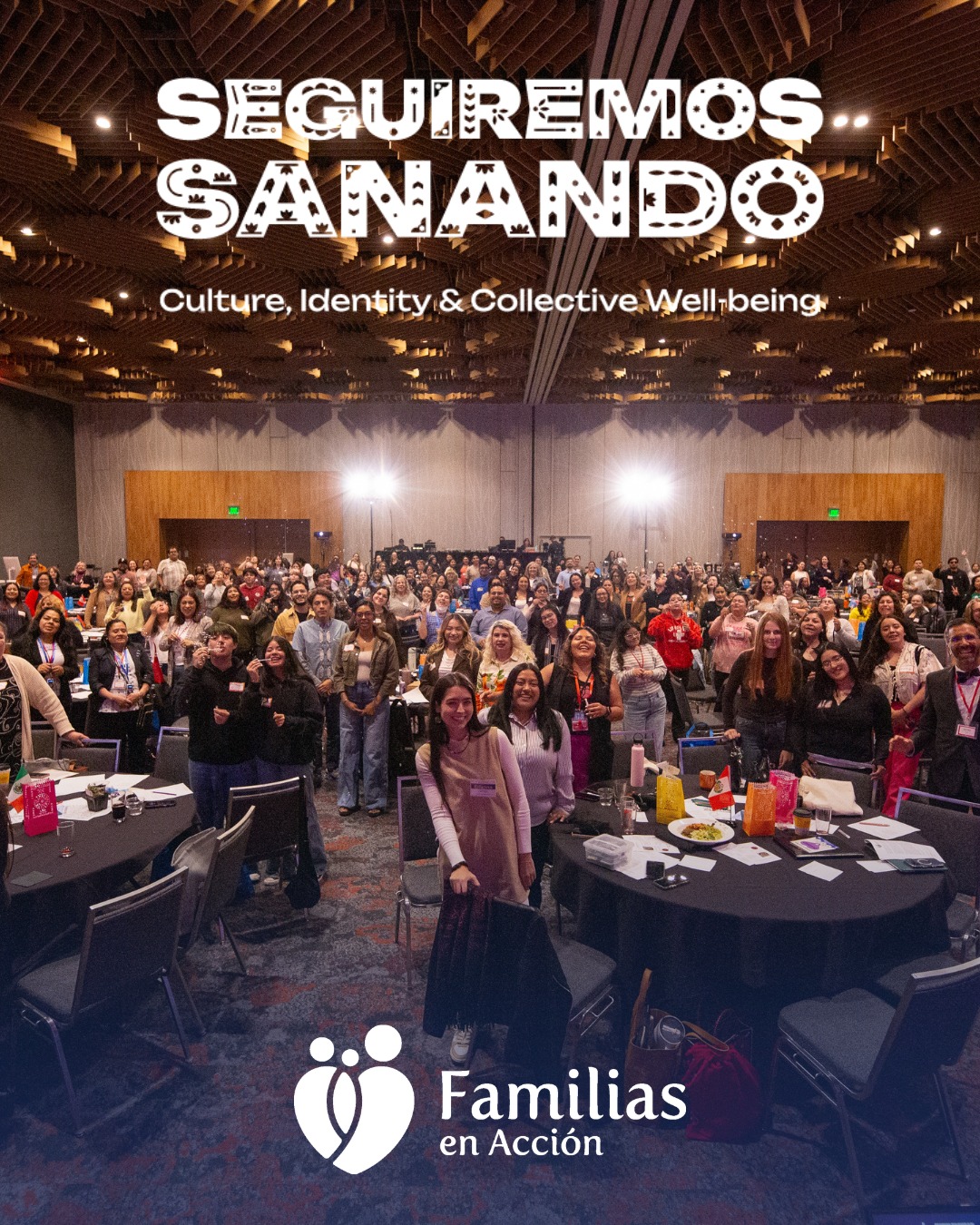 En nuestra 17.ª Conferencia Anual sobre Equidad en la Salud Latiné, nos reunimos para vivir una jornada centrada en la comunidad, la cultura y la sanación. Juntos, impulsamos la misión de Familia de realizar la sabiduría y la fortaleza de la comunidad a través de nuestra cultura, idioma y valores compartidos.
¡Estamos deseando verlos a todos en la 18.ª Conferencia Anual sobre Equidad en la Salud Latiné del próximo año! Hasta entonces, esperamos que se sientan empoderados para seguir creando espacios que promuevan la salud y el bienestar de la comunidad Latiné.
Estimados participantes, nos encantaría recibir sus comentarios. ¡Por favor, completen la encuesta posterior a la conferencia —incluida en nuestro correo electrónico de agradecimiento— antes del 5 de junio!
---
At our 17th annual Latiné Health Equity Conference, we came together for a day centered on community, culture, and healing! Together, we advanced Familias' mission to uplift community wisdom and strength through our shared culture, language, and values.
We can't wait to see you all for next year's 18th annual Latiné Health Equity Conference. Until then, we hope you felt empowered to continue creating spaces to advance the health and well-being of the Latiné community.
Attendees, we would love your feedback. Please complete the post-conference survey included in our thank-you email by June 5th!