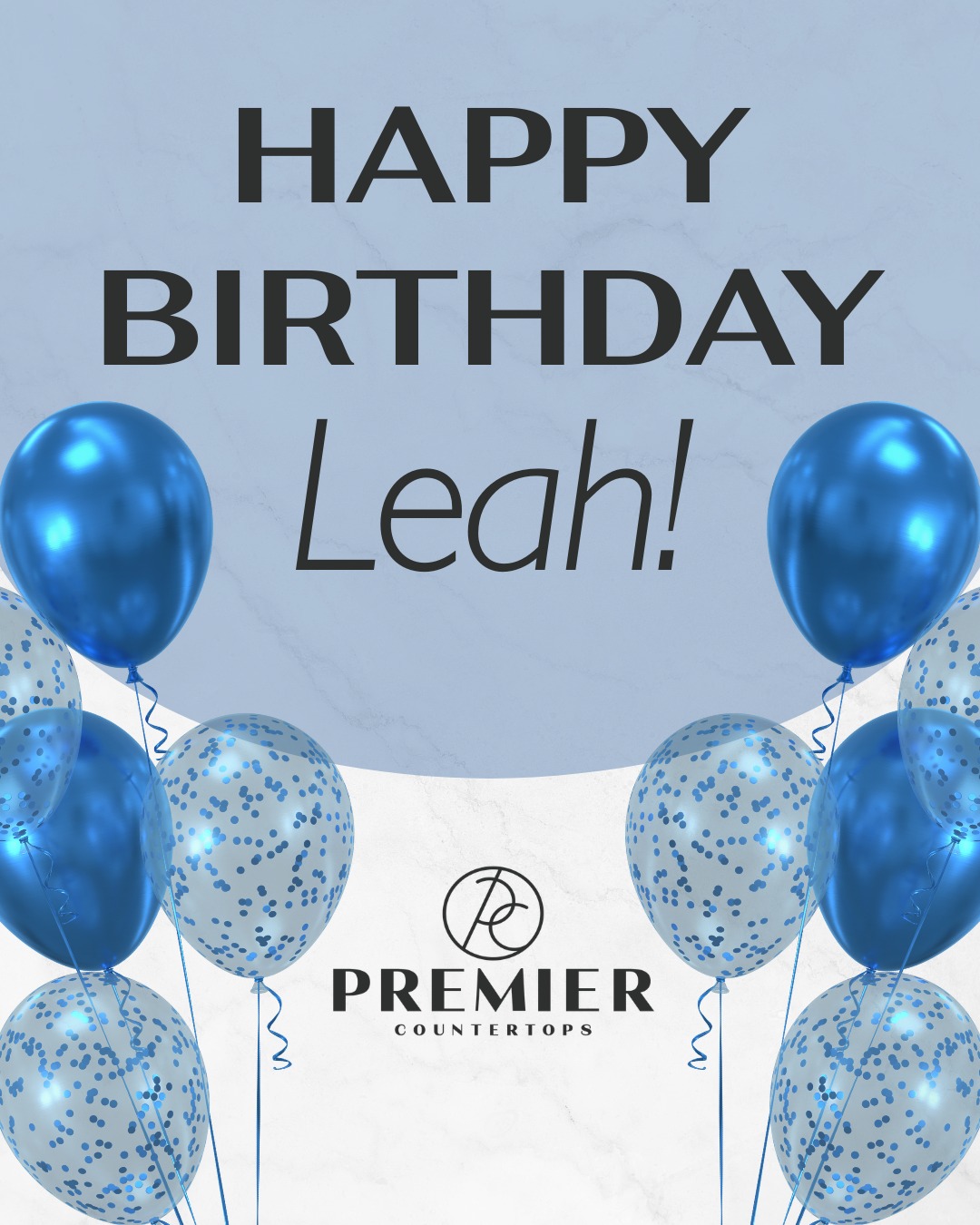 Happy Birthday, Leah! 🎉
We’re so grateful to have you as part of the Premier Countertops team as our Receptionist and hope your day is filled with celebration, laughter, and all your favorite things! 🥳
-
#PremierCountertops #PremierCountertopsTeam #TeamBirthday #HappyBirthday #TeamCelebration