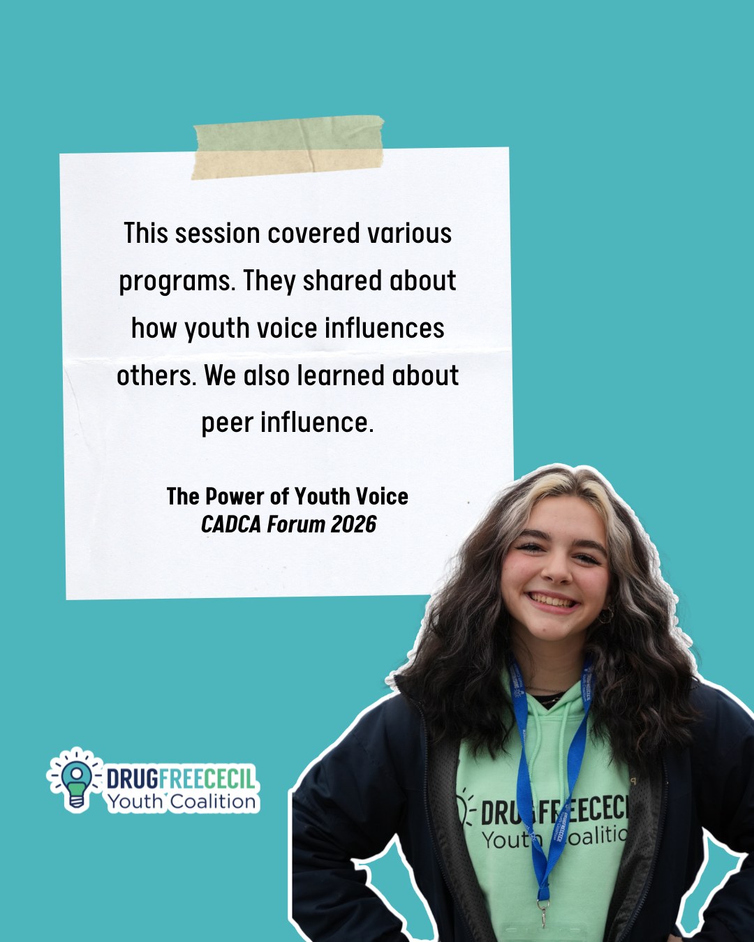 After the Drug Free Cecil Youth Coalition attended @cadcacoalitions Forum, we asked them to fill out session evaluations.
This is what they had to say about what they learned!
#youthtrainings #youthadvocate #youthleadership #prevention #dfcyc