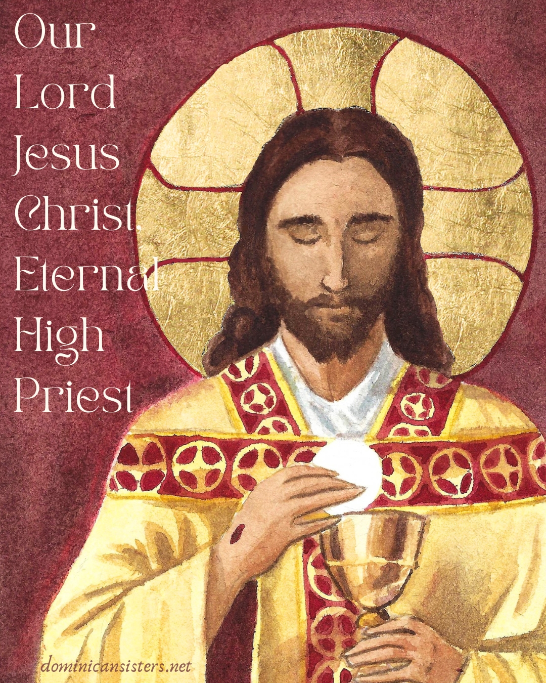 Happy feast of Our Lord Jesus Christ, Eternal High Priest!
"Christ is a Priest indeed; however, he is a Priest not for himself but for us, since, in the name of the whole human race, he brings our prayers and religious dispositions to the eternal Father; he is also a victim, but a victim for us, since he substitutes himself for sinners." - Pope St Pius XII, Mediator Dei