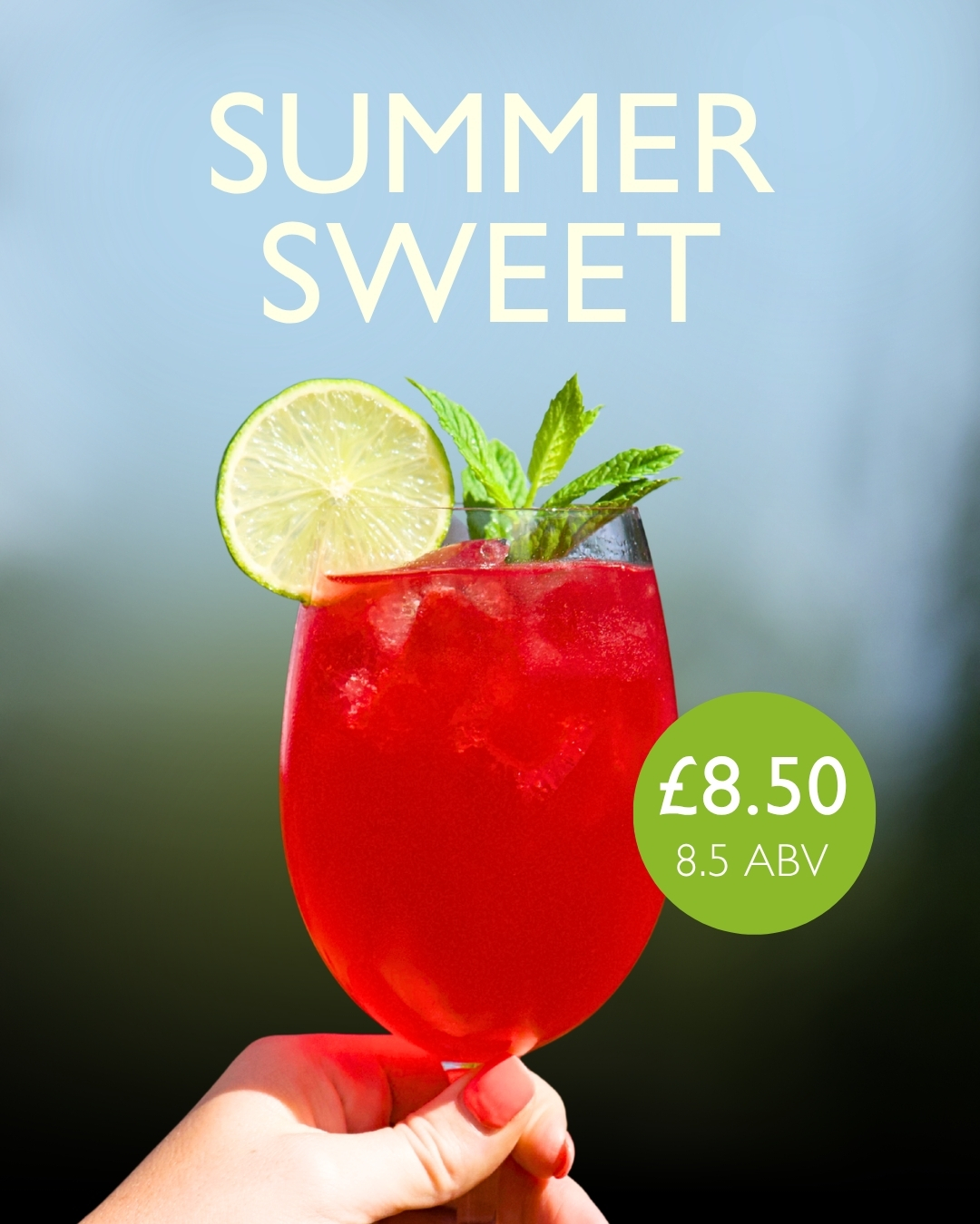 Summer temps are creeping back up so take a moment to cool down with this months refreshing sips... 🧊
🍹 Summer Sweet - £8.50
(8.5ABV)
🥤 Hibiscus Cooler - £3
This offer cannot be used in conjunction with any other discount, promotion or offer. T&Cs apply
