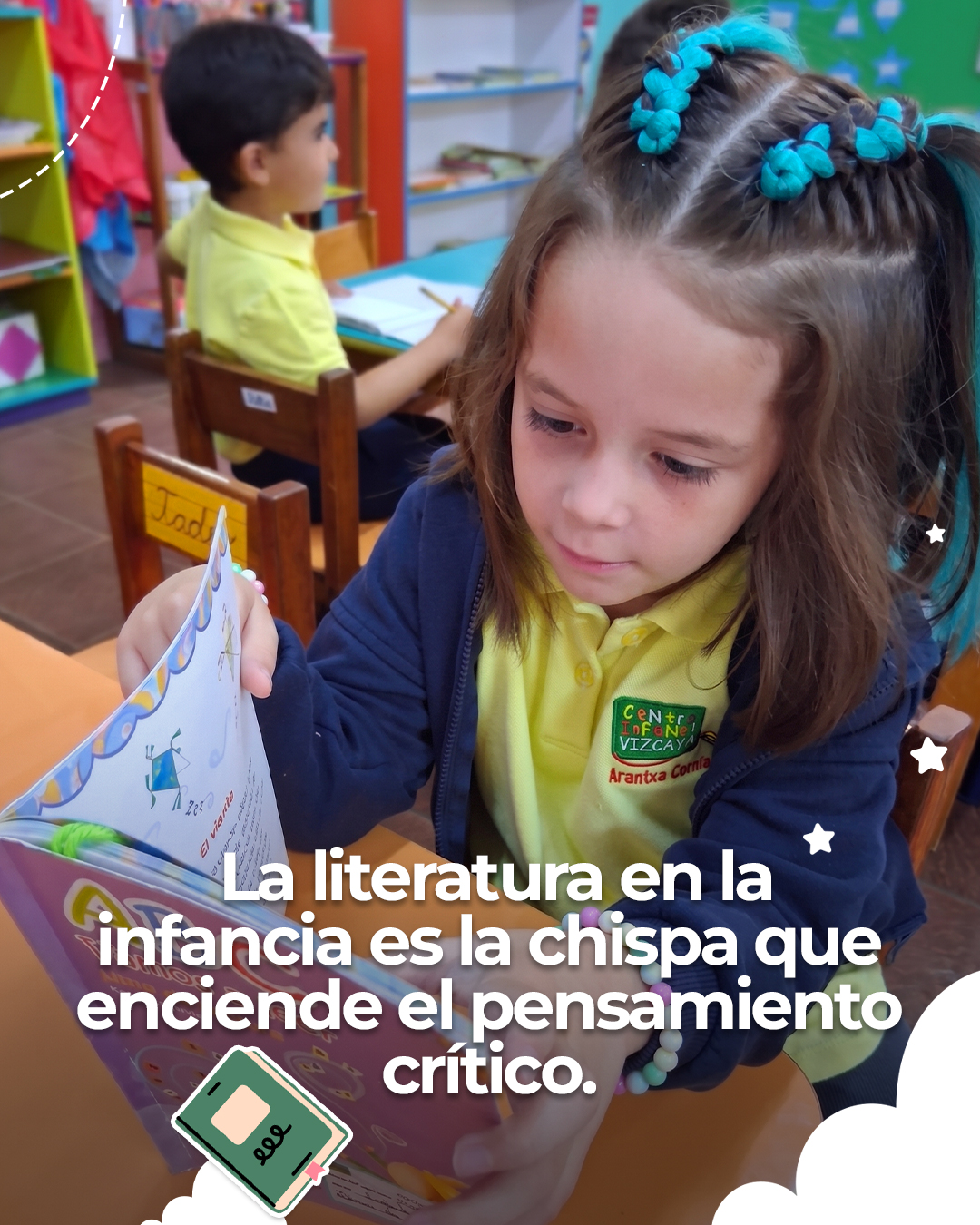 ¡Leer es el superpoder que lo inicia todo! 📚✨
Más allá de las letras, la literatura en la infancia es la herramienta clave para que nuestros niños desarrollen agilidad mental, amplíen su vocabulario y aprendan a expresar sus emociones con seguridad. Cada historia es una semilla de curiosidad que los prepara para entender y transformar su realidad.
¿Cuál es el cuento favorito en casa actualmente? ¡Compártelo con nosotros! 👇
¿Cuál es el cuento favorito en casa actualmente? ¡Compártelo con nosotros! 👇
Haz clic en el enlace de nuestra biografía y agenda una cita🚀📲
