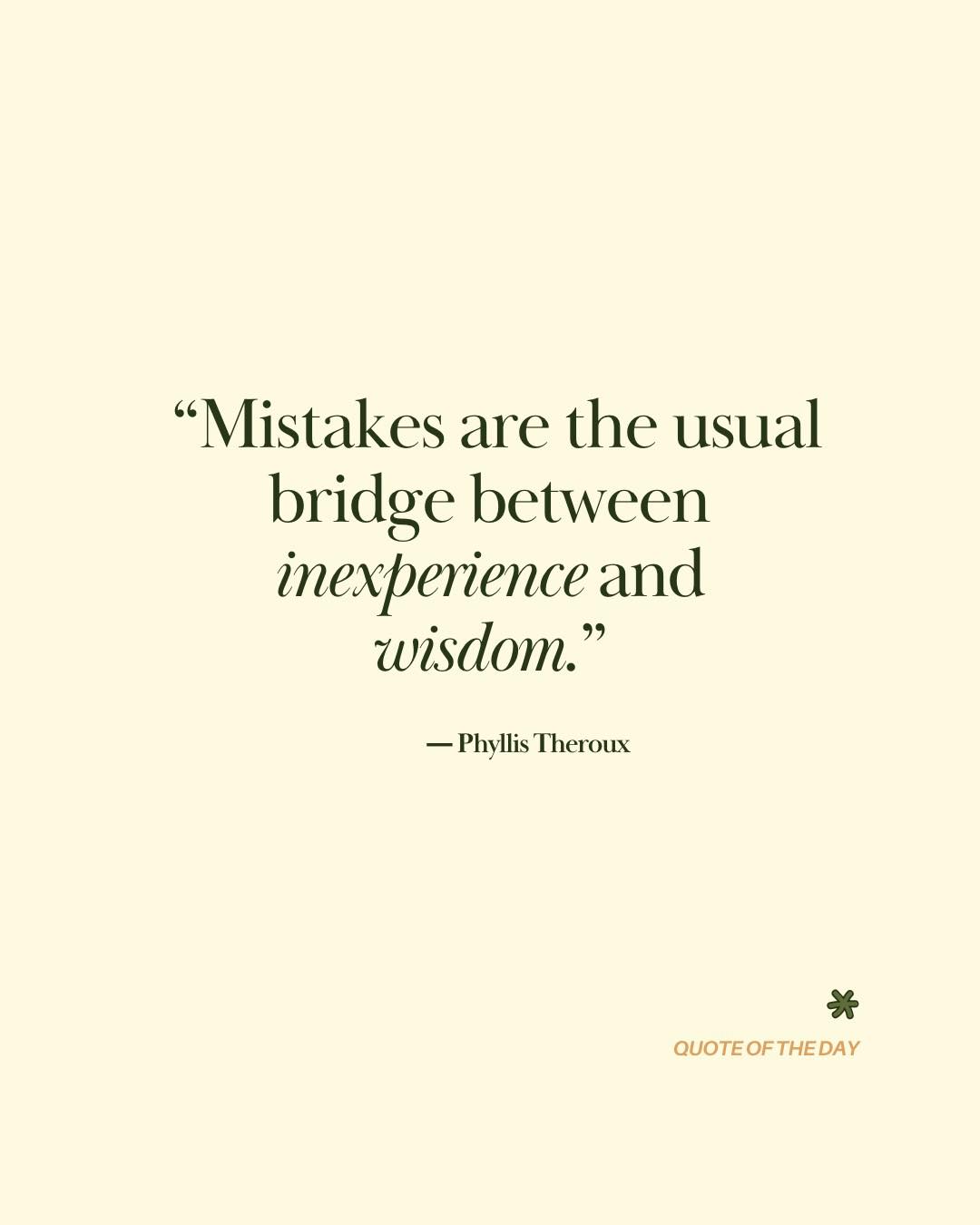 A soft reminder that growth is rarely tidy. We learn by trying, adjusting, and meeting ourselves with a little more compassion each time we fall short.
Your mistakes do not disqualify you. They are often the very place where your understanding deepens, your steadiness grows, and your wisdom begins to take root.