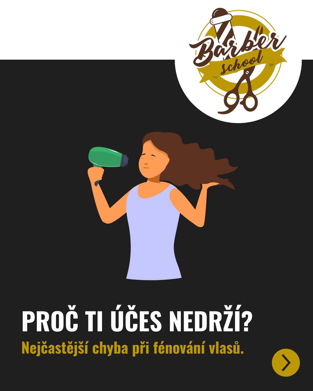 💨 Proč ti účes nedrží? 🪮🔥
Fén dává tvar a objem, produkt už jen fixuje. Pokud nefoukáš správně, účes držet nebude.
3 pravidla pro dokonalý objem:
Směr vzduchu: Fénuj od kořínků nahoru do požadovaného tvaru, nikdy ne chaoticky.
Práce s teplotou: Tvaruj teplým vzduchem, na závěr zafixuj studeným rázem.
Pre-styling: Do vlhkých vlasů nastříkej sea salt sprej ještě před fénováním.
👉 Jak si fixuješ vlasy ty? Dej nám vědět do komentářů! 👇
#barberschoolcz #barberschoolpraha #barberschoolbrno #barbertips #fenovani #2026