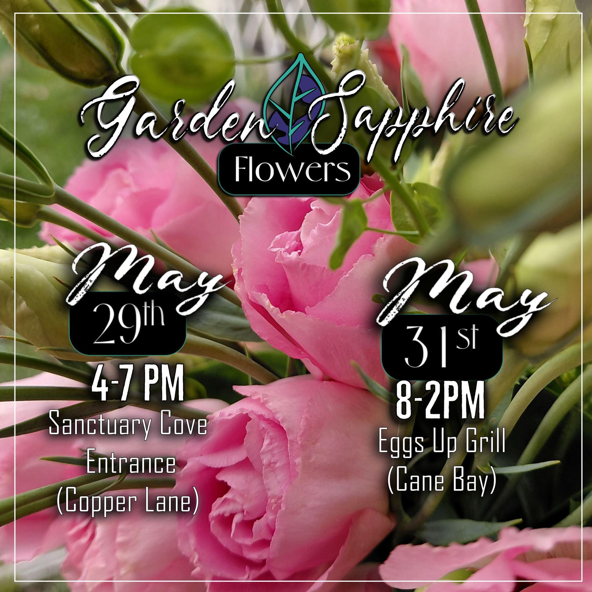 Close out the end of May and the school year with a Beautiful Bouquet from one of our pop-up locations this weekend!
This is the last weekend for the Bell Flower (Campanula) and we are stepping into the month of Lisianthus! (flower in the picture)
We look forward to seeing you!