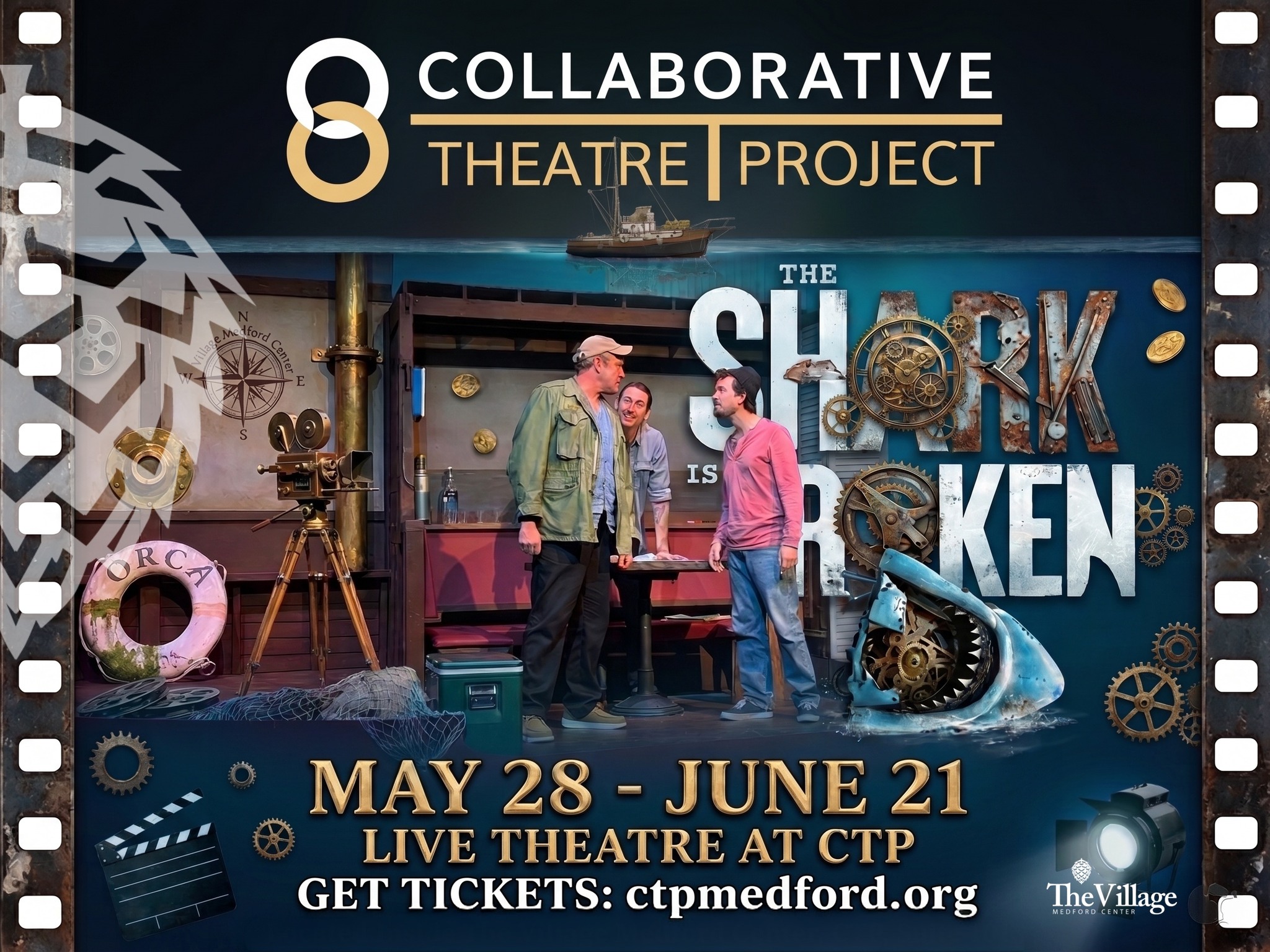 Culture isn’t far away. In fact, it’s right here in the heart of Medford! 🎬🎭
Whether you're looking to unwind with a blockbuster matinee at Tinseltown or immerse yourself in the magic of live storytelling at @ctporegon - The Village Medford Center is your local destination for a little inspiration.
Collaborative Theatre Project is making waves with their latest production, "The Shark Is Broken." 🦈⛵ This hilarious, behind-the-scenes comedy-drama dives deep into the chaotic, funny, and dramatic making of the classic movie Jaws. It’s a brilliant piece of theatre you won't want to miss!
And have you heard at @cinemark_tinseltown_15 you can experience the latest Hollywood blockbusters in 270-degree panoramic glory with SCREENX? Check out their website for showtimes and tickets: https://www.cinemark.com/theatres/or-medford/cinemark-tinseltown-medford-and-screenx
Ready for a night of local culture? 🍿 Gather your favorite theatre-loving friends and come to The Village for a show. Tickets are on sale now, and we’d love to save a seat for you!
🎟️ Visit ctpmedford.org to grab your tickets today. See you in the audience!
#tinseltown #cinemark #ctporegon #ctp #thevillage #thevillagemedfordcenter #SCREENX #localtheatre